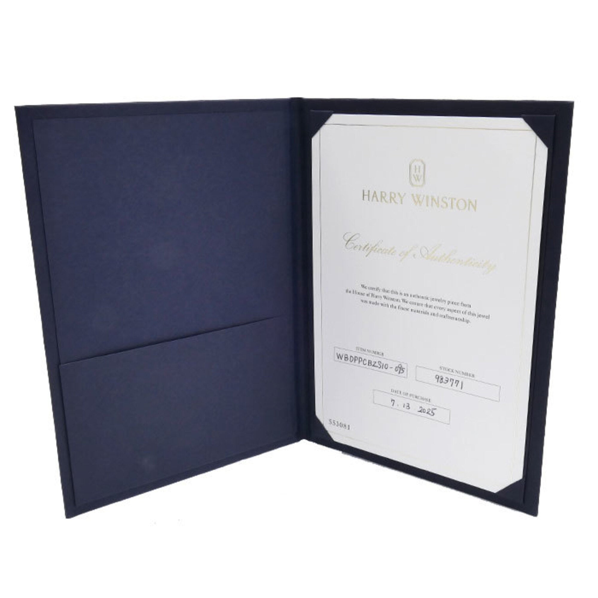 Harry Winston Platinum 950 Band Ring (Pre-Owned)