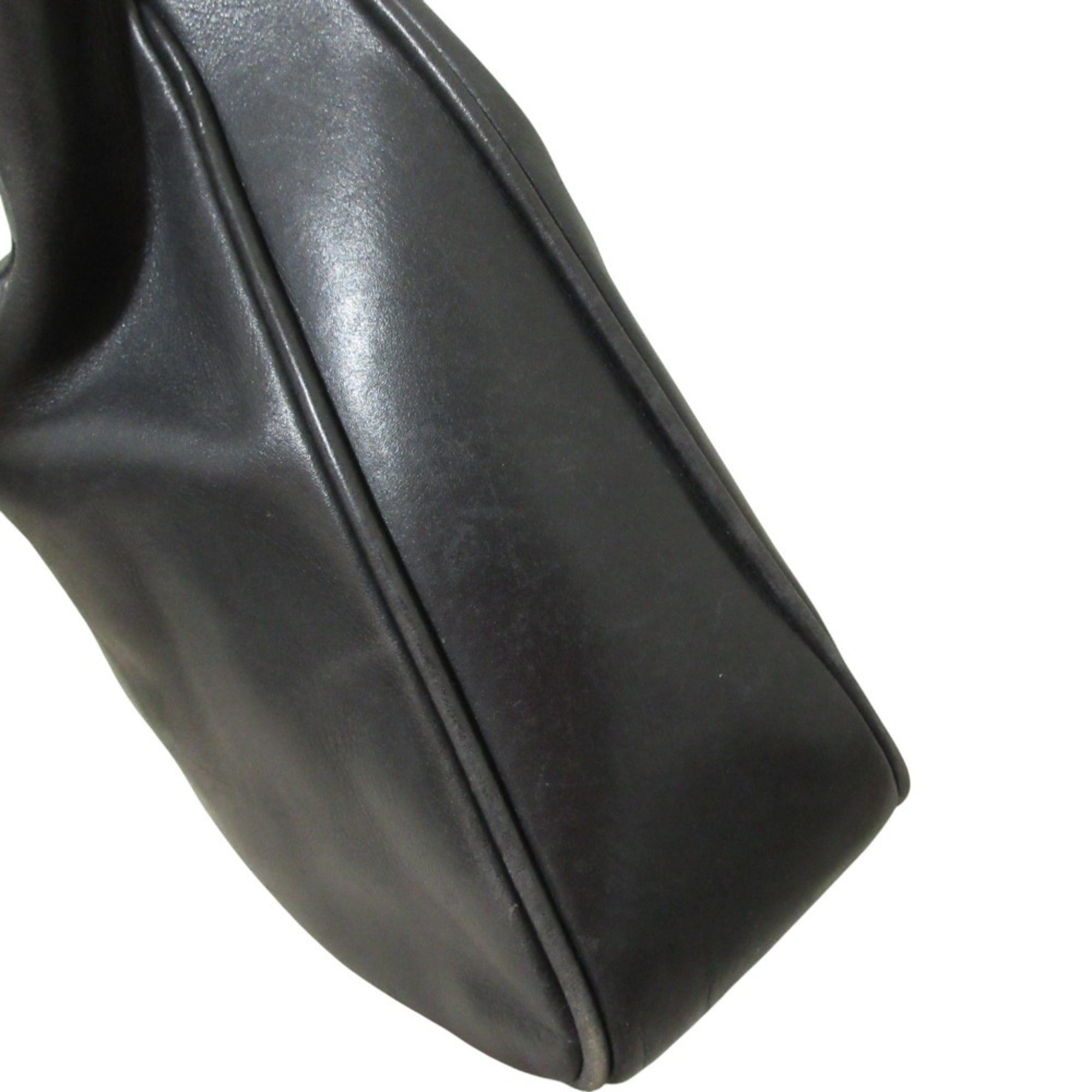 Gucci Black Leather Handbag Shoulder Bag (Pre-Owned)