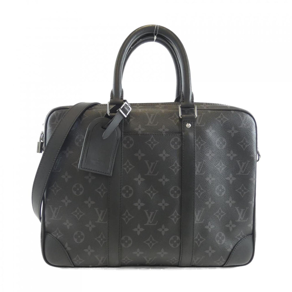 Louis Vuitton Black Coated Canvas Handbag (Pre-Owned)