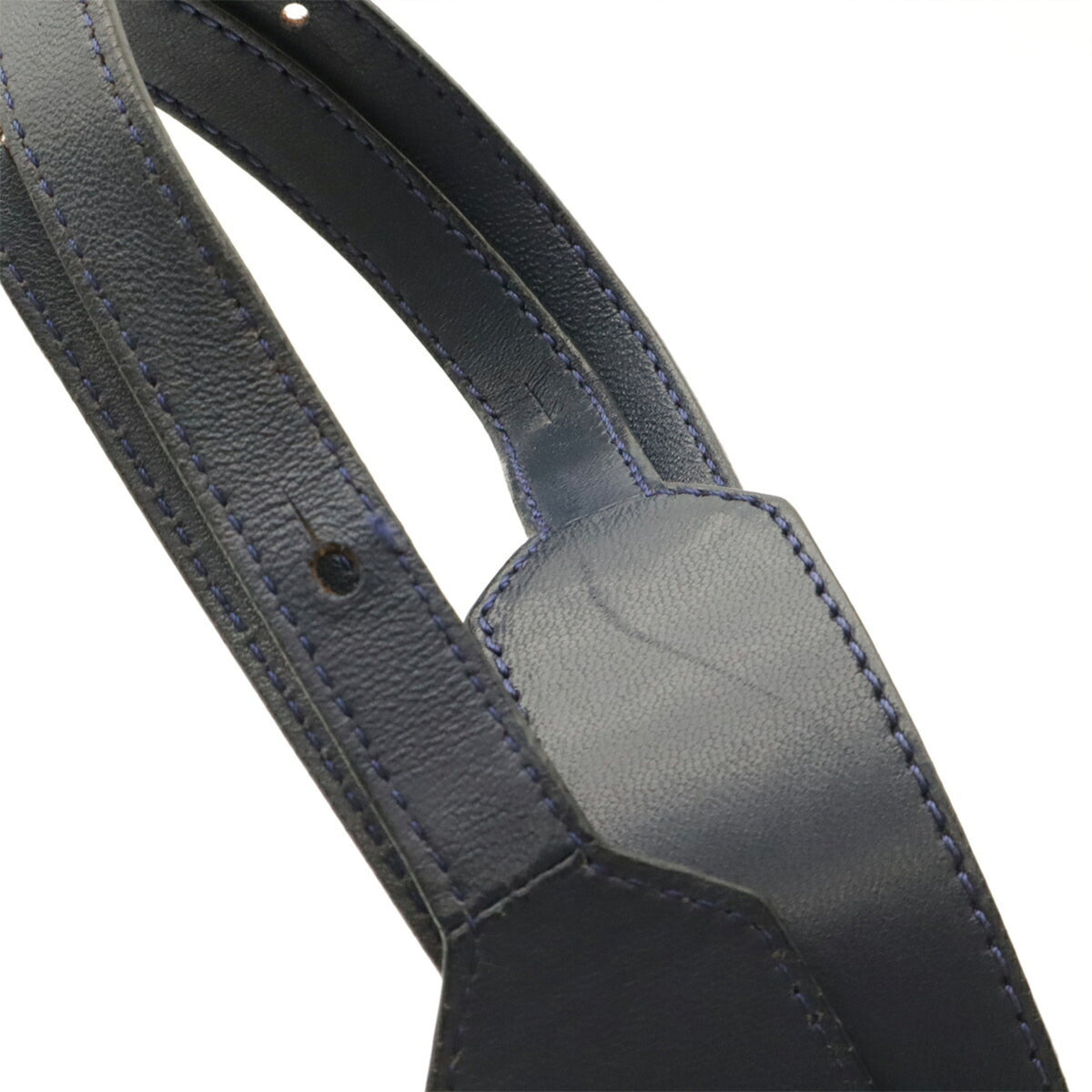Loewe Navy Leather Handbag Shoulder Bag (Pre-Owned)