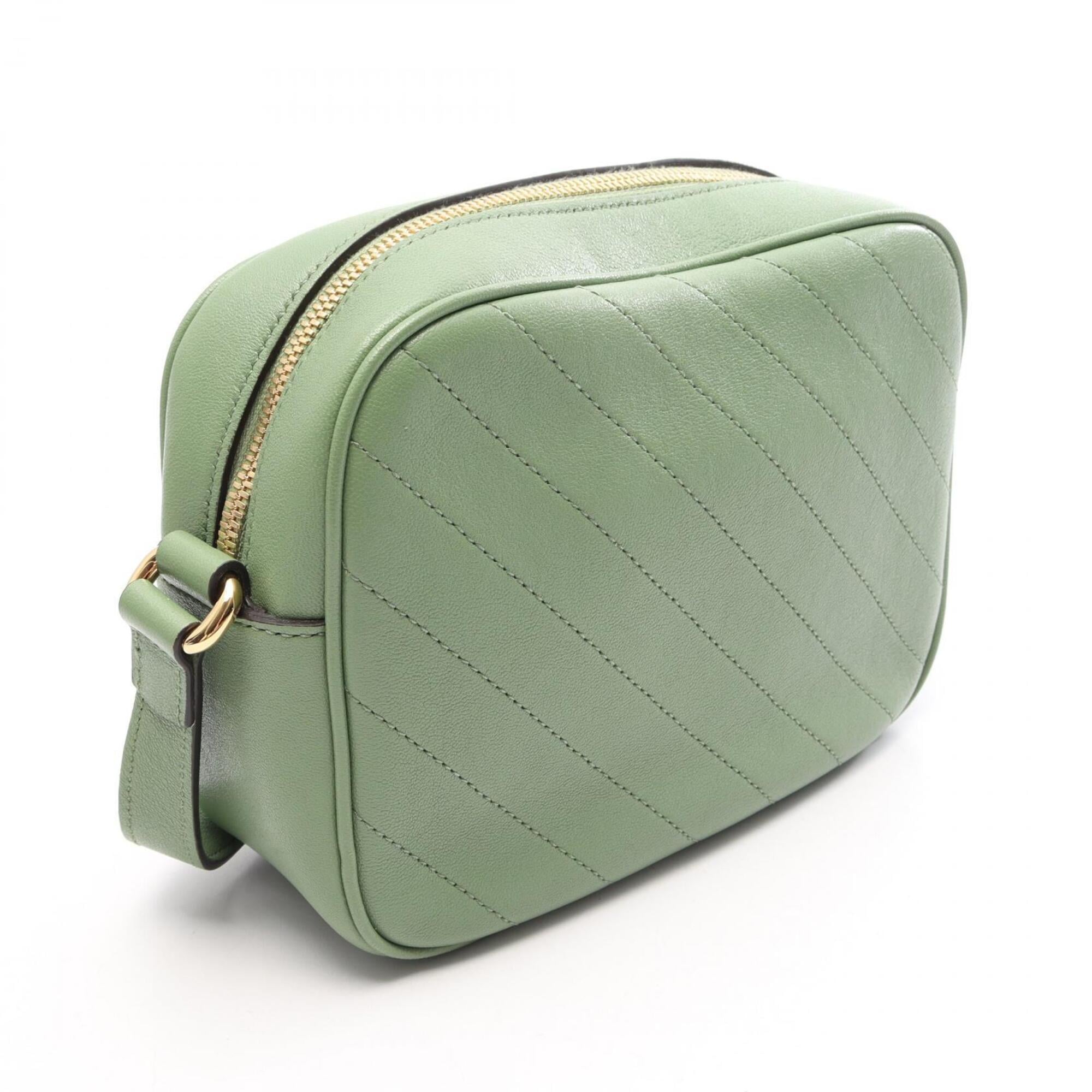 Gucci Green Leather Handbag Shoulder Bag (Pre-Owned)