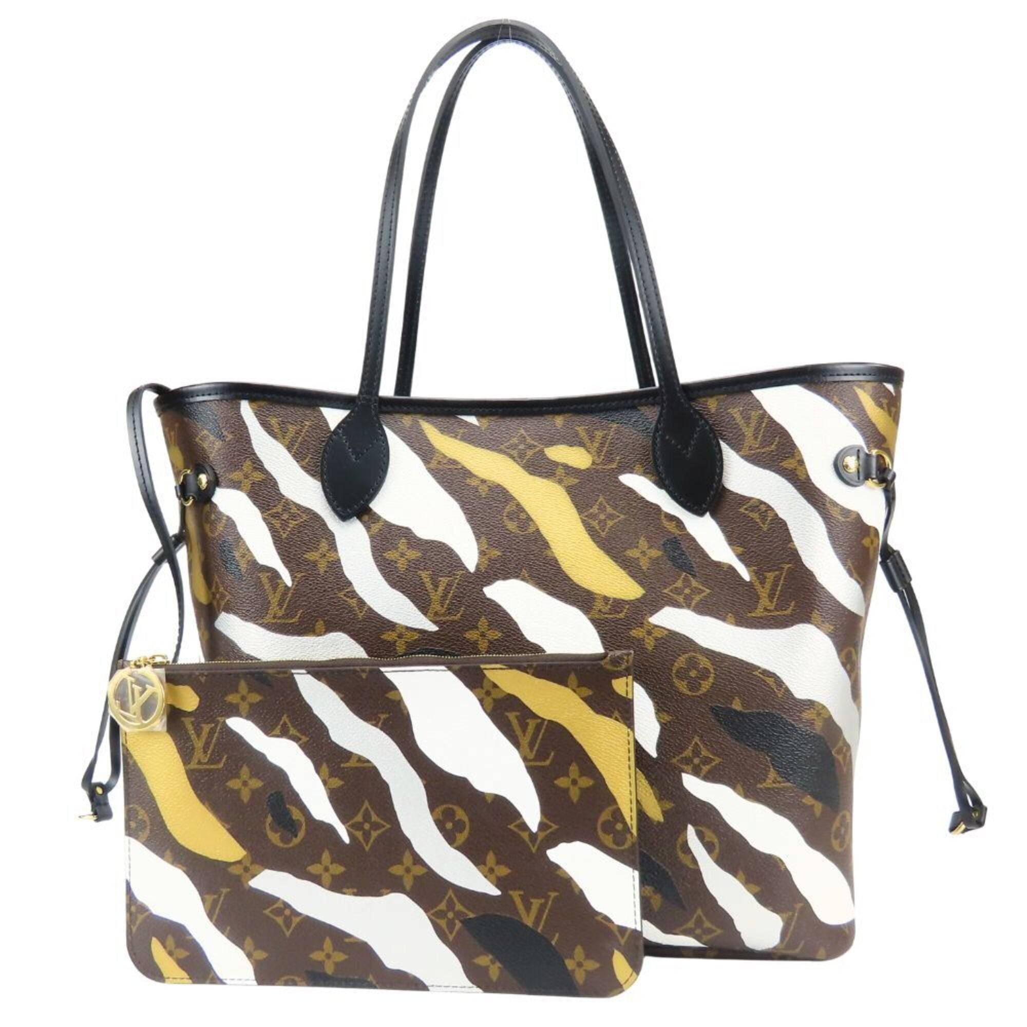 Louis Vuitton Black Brown Gold Silver Monogram Tote Bag (Pre-Owned)