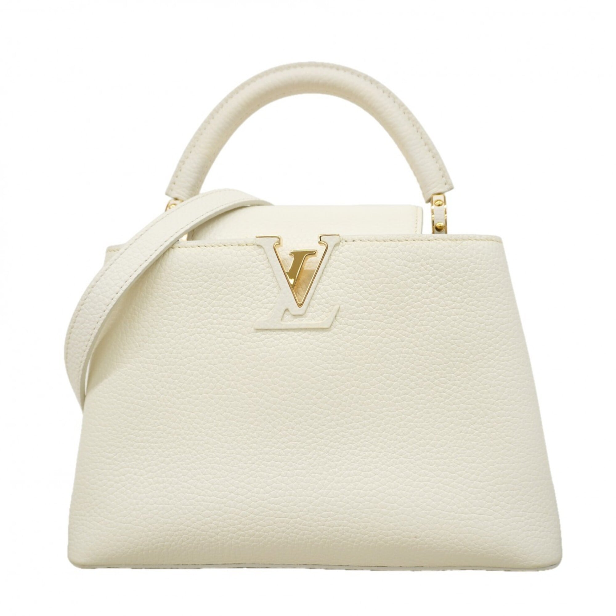 Louis Vuitton Blanc Gray Handbag (Pre-Owned)