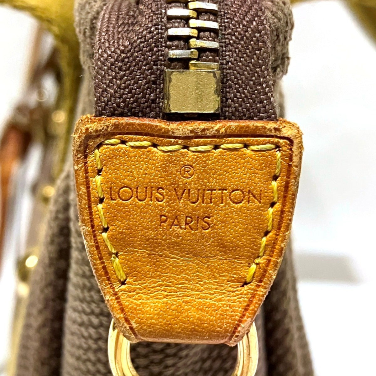 Louis Vuitton Antigua Brown Canvas Handbag (Pre-Owned)