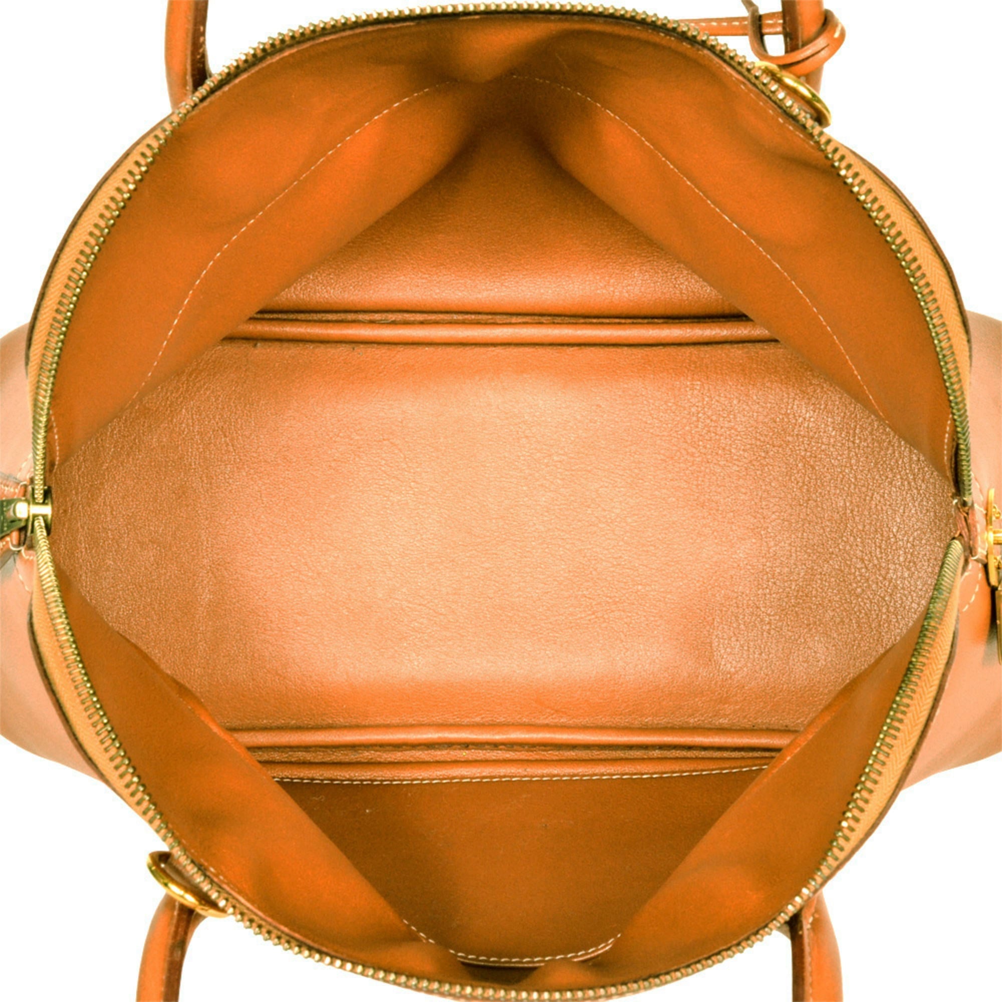 Hermes Bolide Gold Barenia Leather Handbag (Pre-Owned)