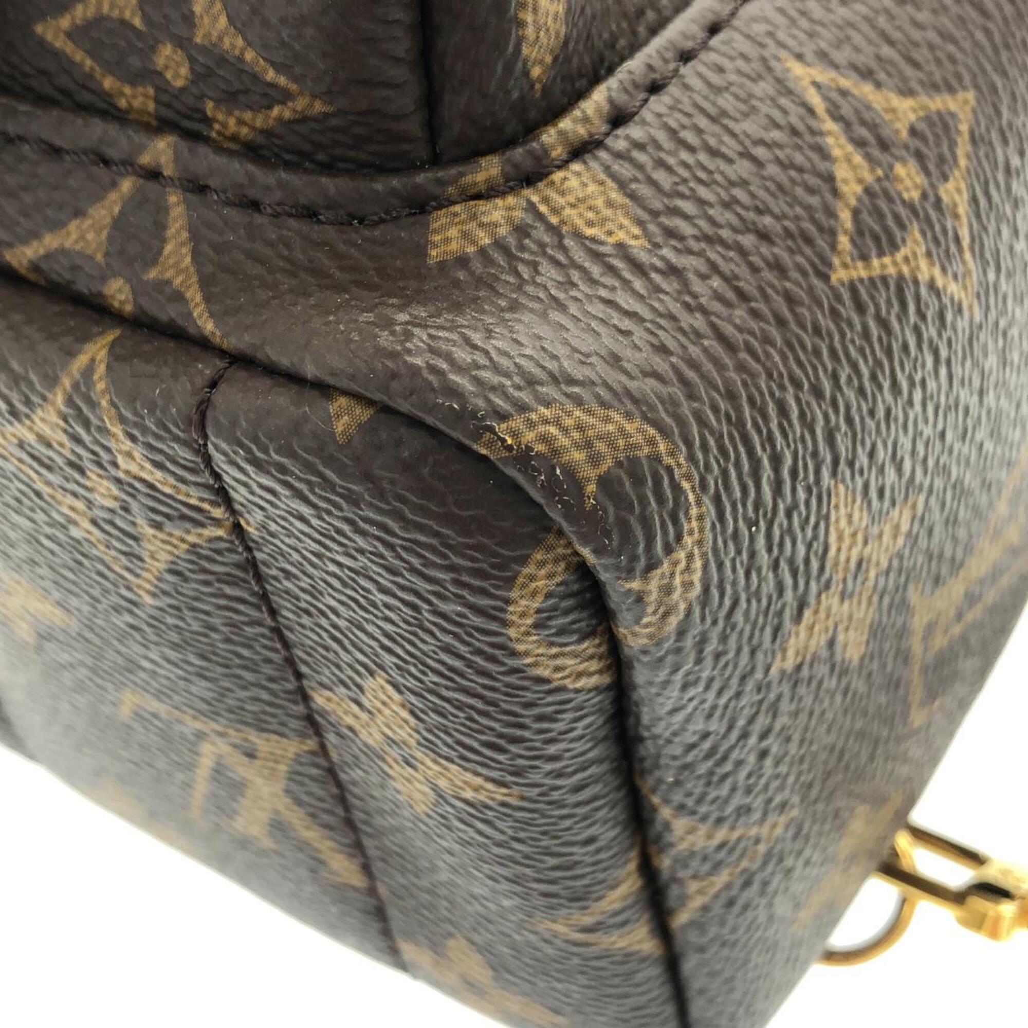 Louis Vuitton Brown Coated Canvas Backpack (Pre-Owned)