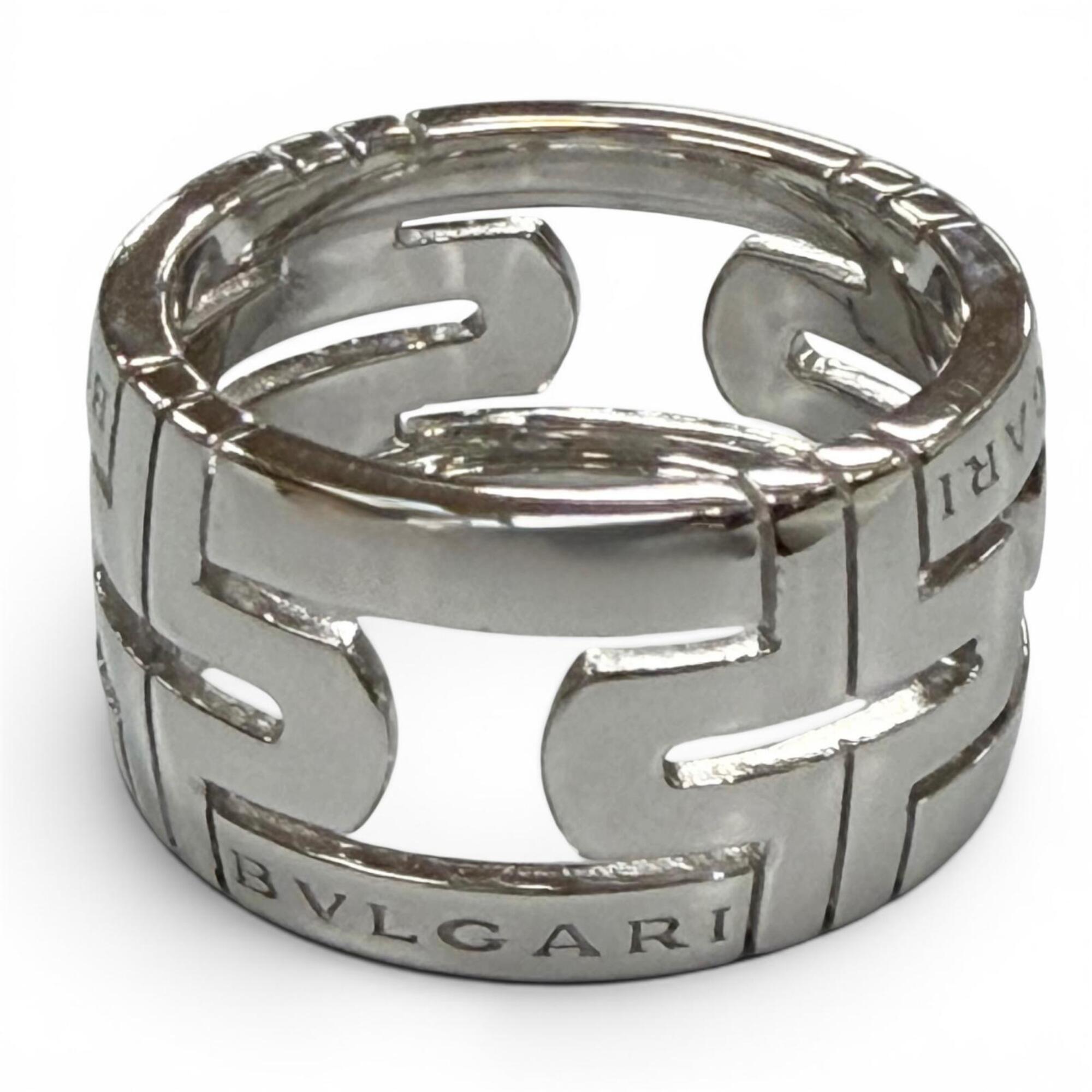 Bvlgari Silver Band Ring (Pre-Owned)