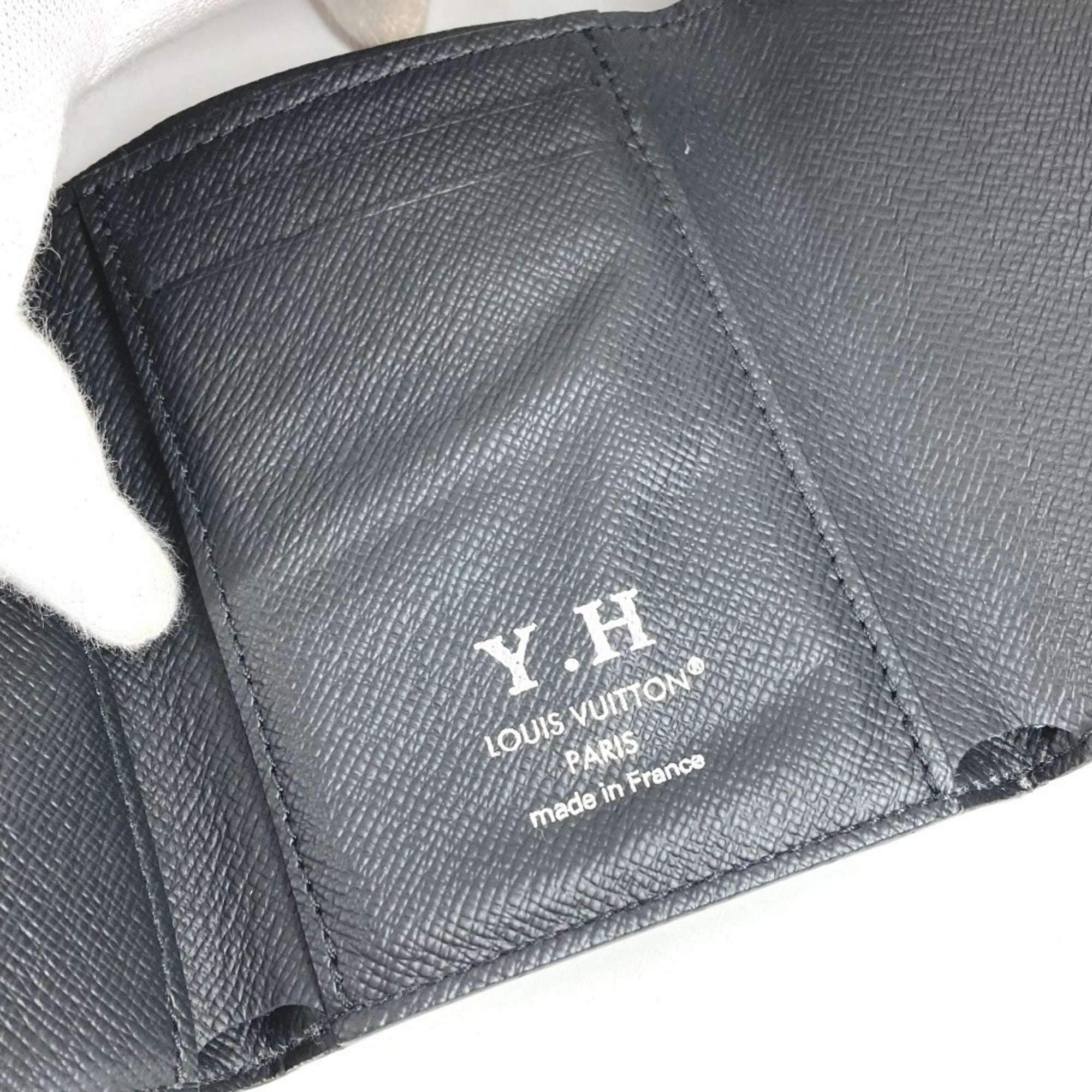 Louis Vuitton Black Monogram Eclipse Monogram Eclipse Wallet (Tri-Fold) (Pre-Owned)