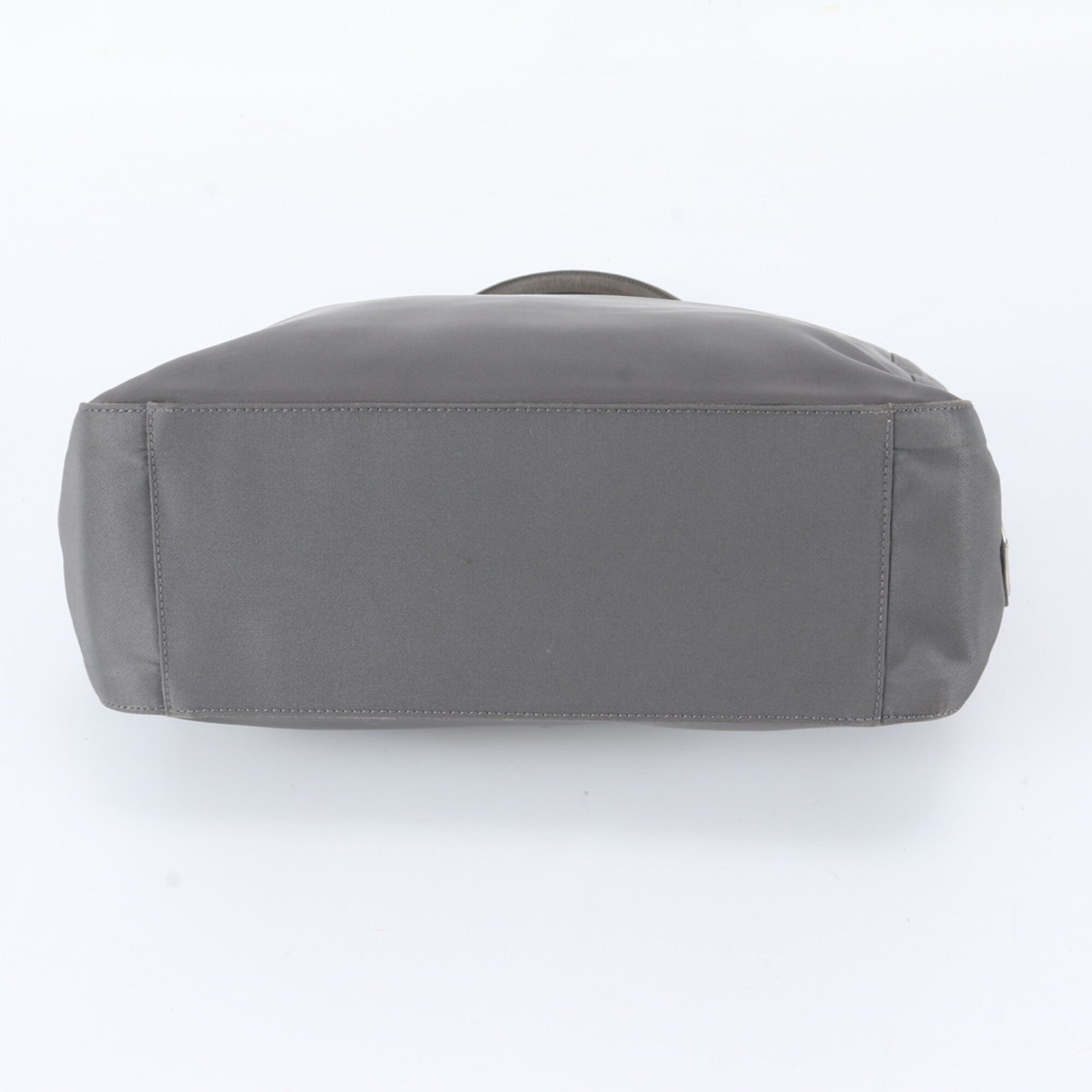 Prada Gray Nylon Handbag Tote Bag (Pre-Owned)