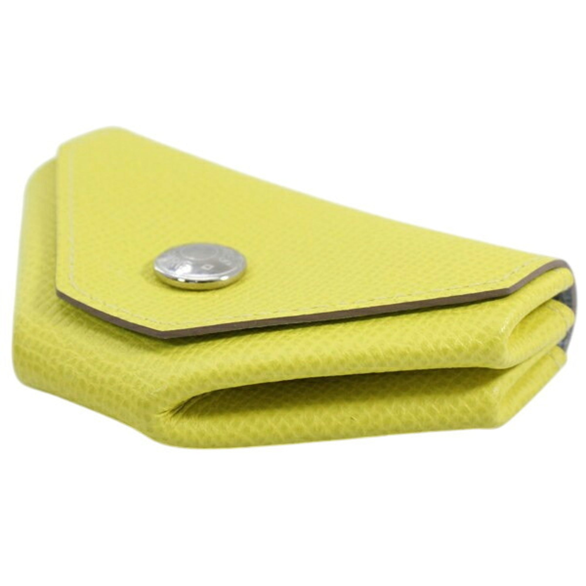 Hermes Lime Epsom Leather Coin Purse/Coin Case (Pre-Owned)