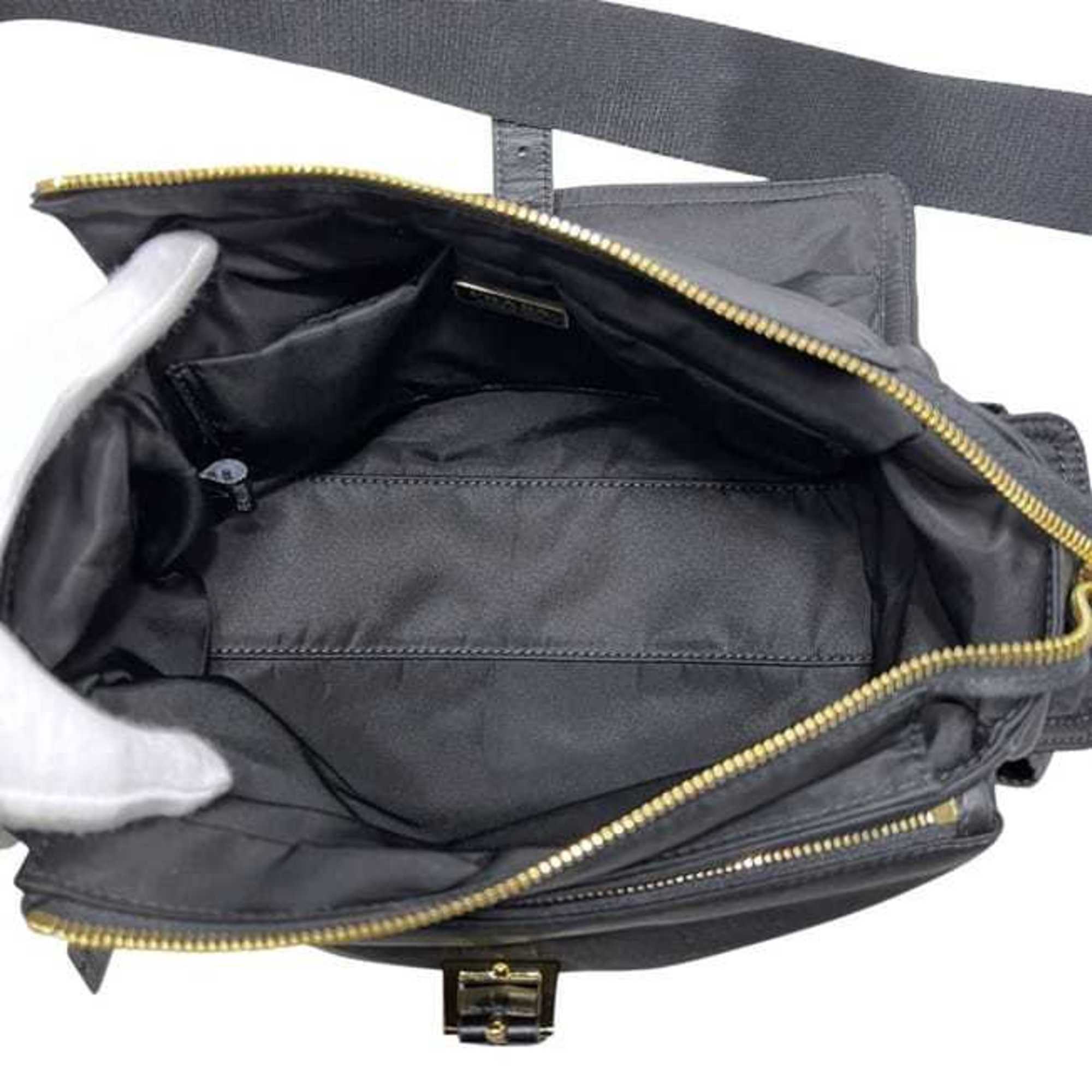 Prada Black Nero Nylon Shoulder Bag (Pre-Owned)