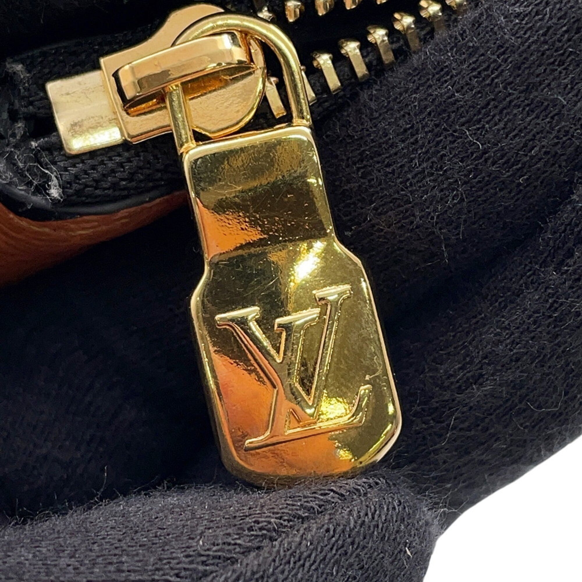 Louis Vuitton Brown Cream Noir Monogram Empreinte Pochette Pouch (Pre-Owned)