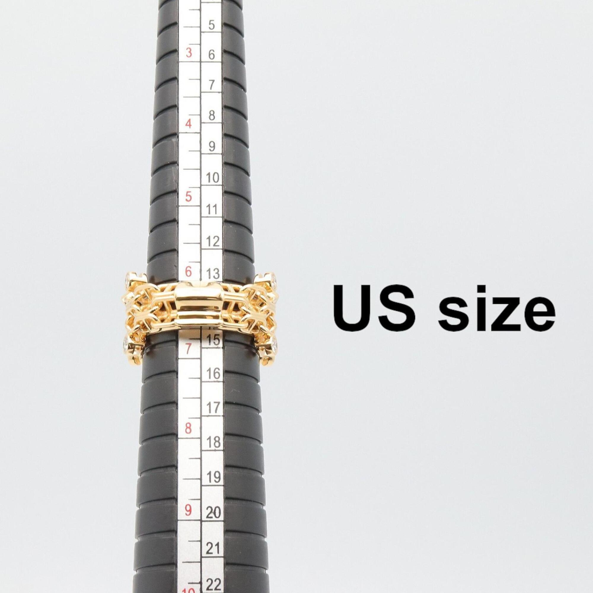 Hermes Gold Clear Yellow Gold (18K) Band Ring (Pre-Owned)