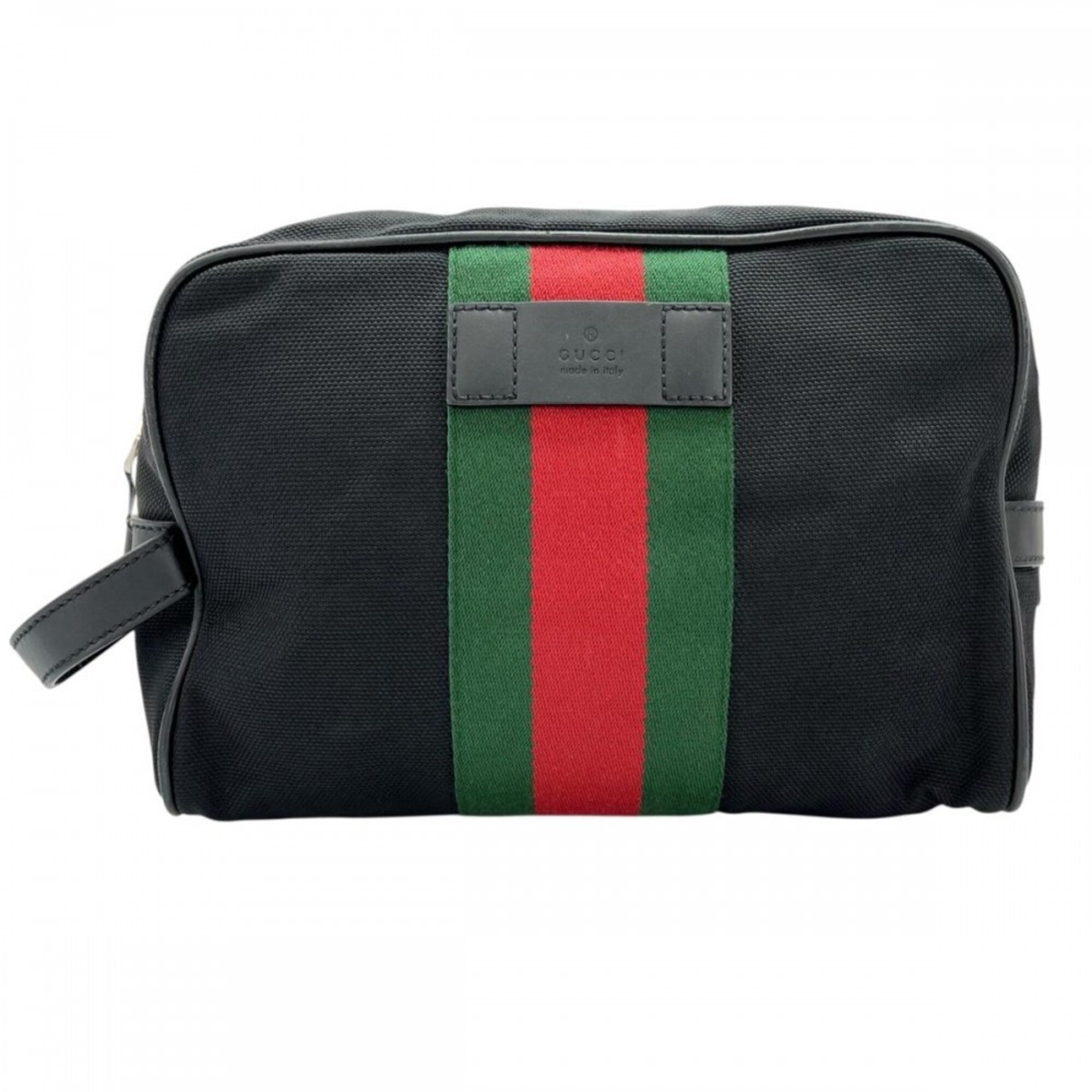 Gucci Black Nylon Clutch Bag Pouch (Pre-Owned)