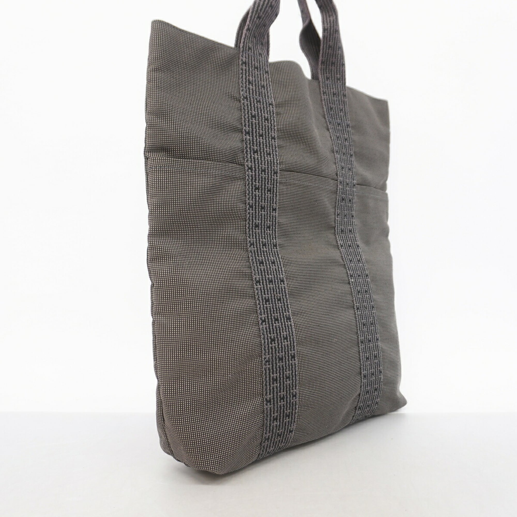Hermes Gray Nylon Tote Bag (Pre-Owned)