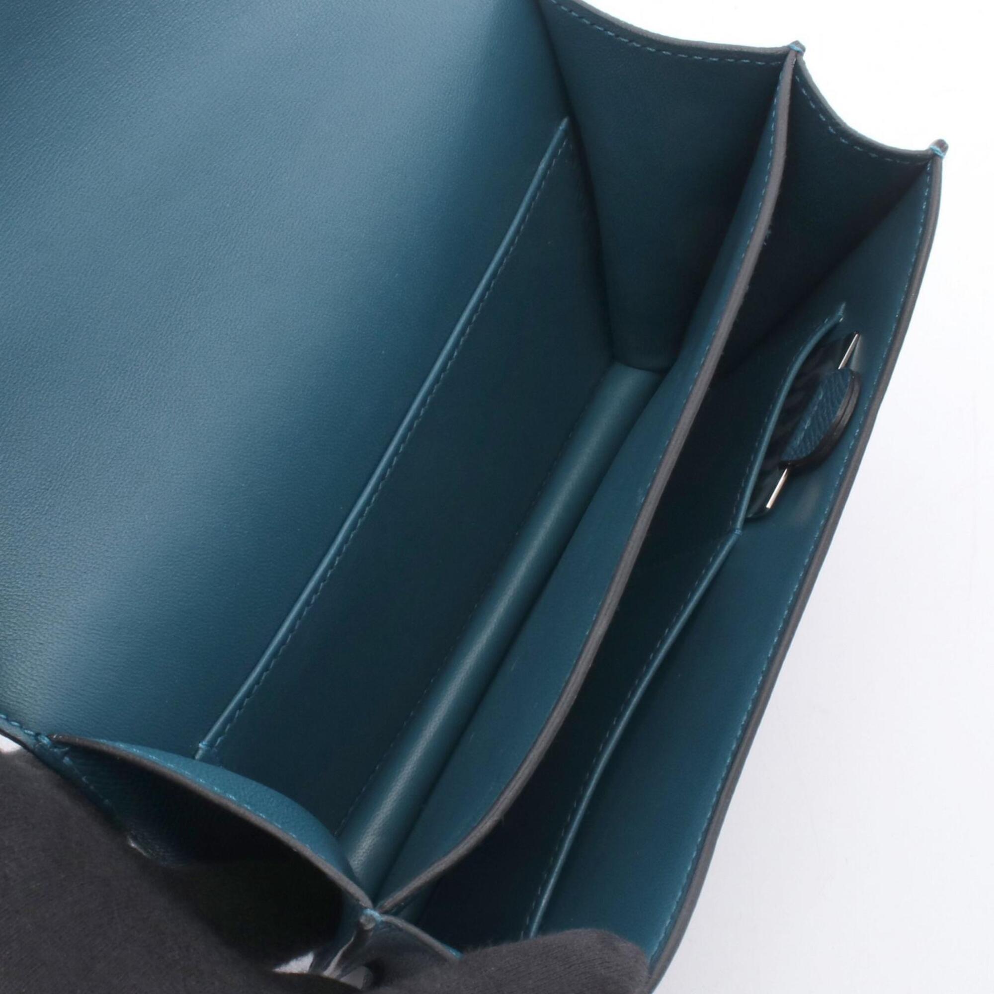 Hermes Green Epsom Leather Handbag Shoulder Bag (Pre-Owned)