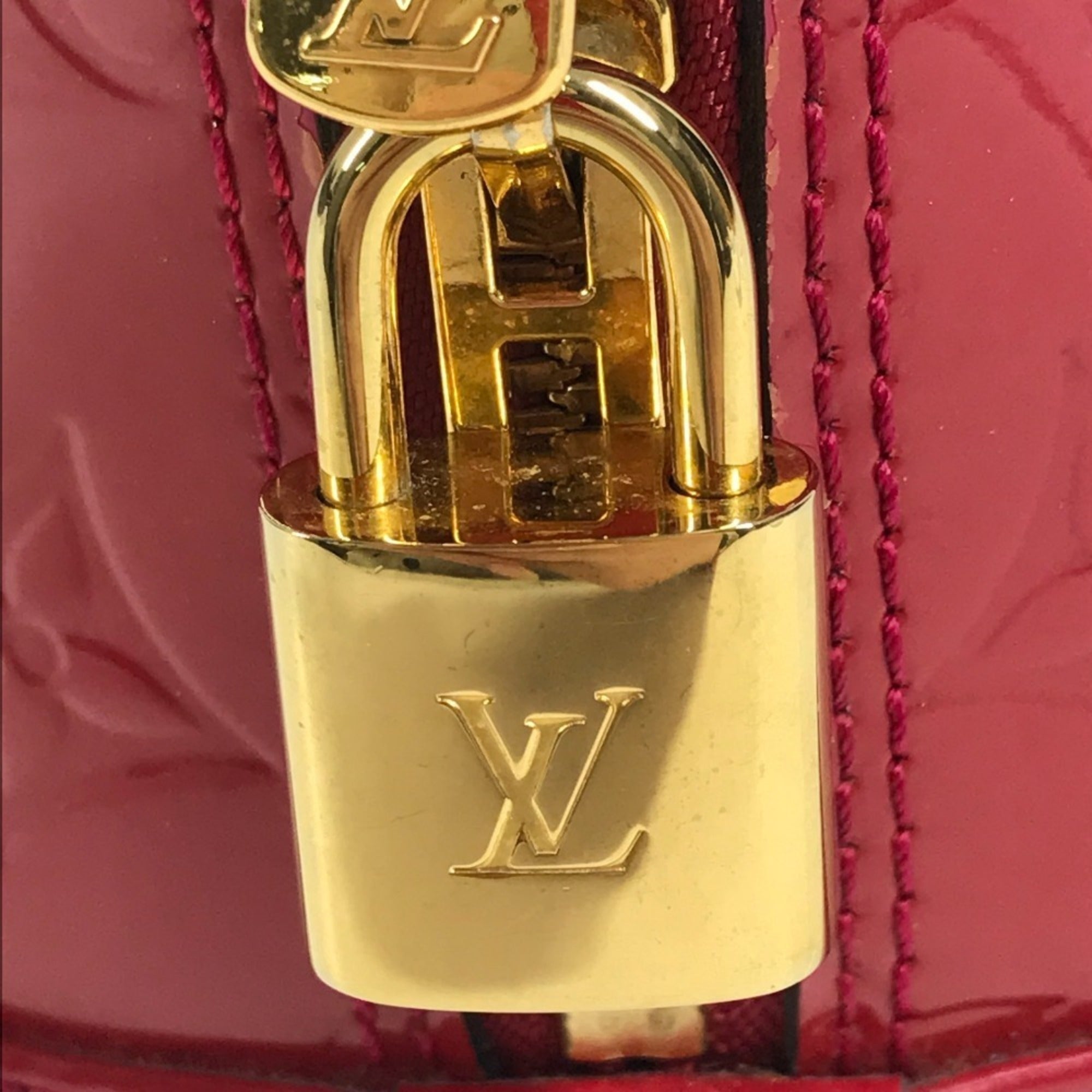 Louis Vuitton Monogram Vernis Indian Rose Monogram Vernis Handbag Shoulder Bag (Pre-Owned)