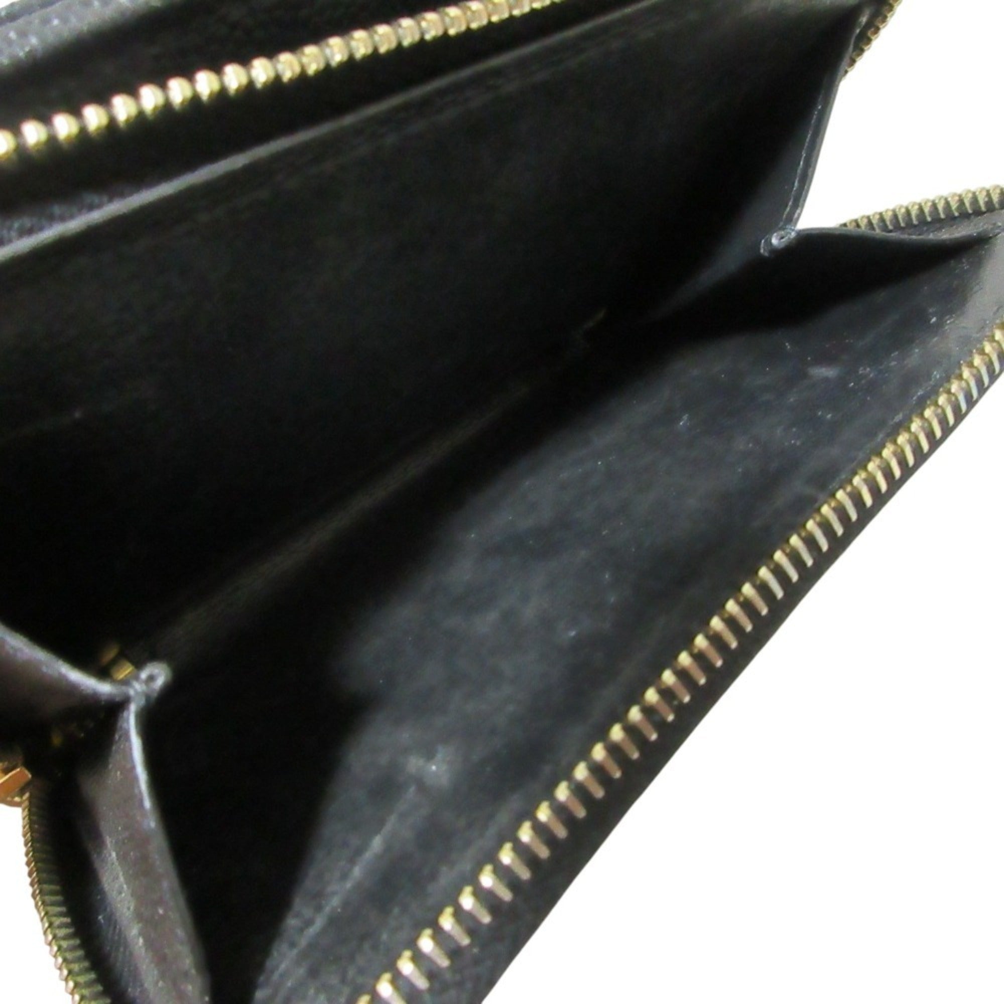 Yves Saint Laurent Black Leather Wallet (Bi-Fold) (Pre-Owned)