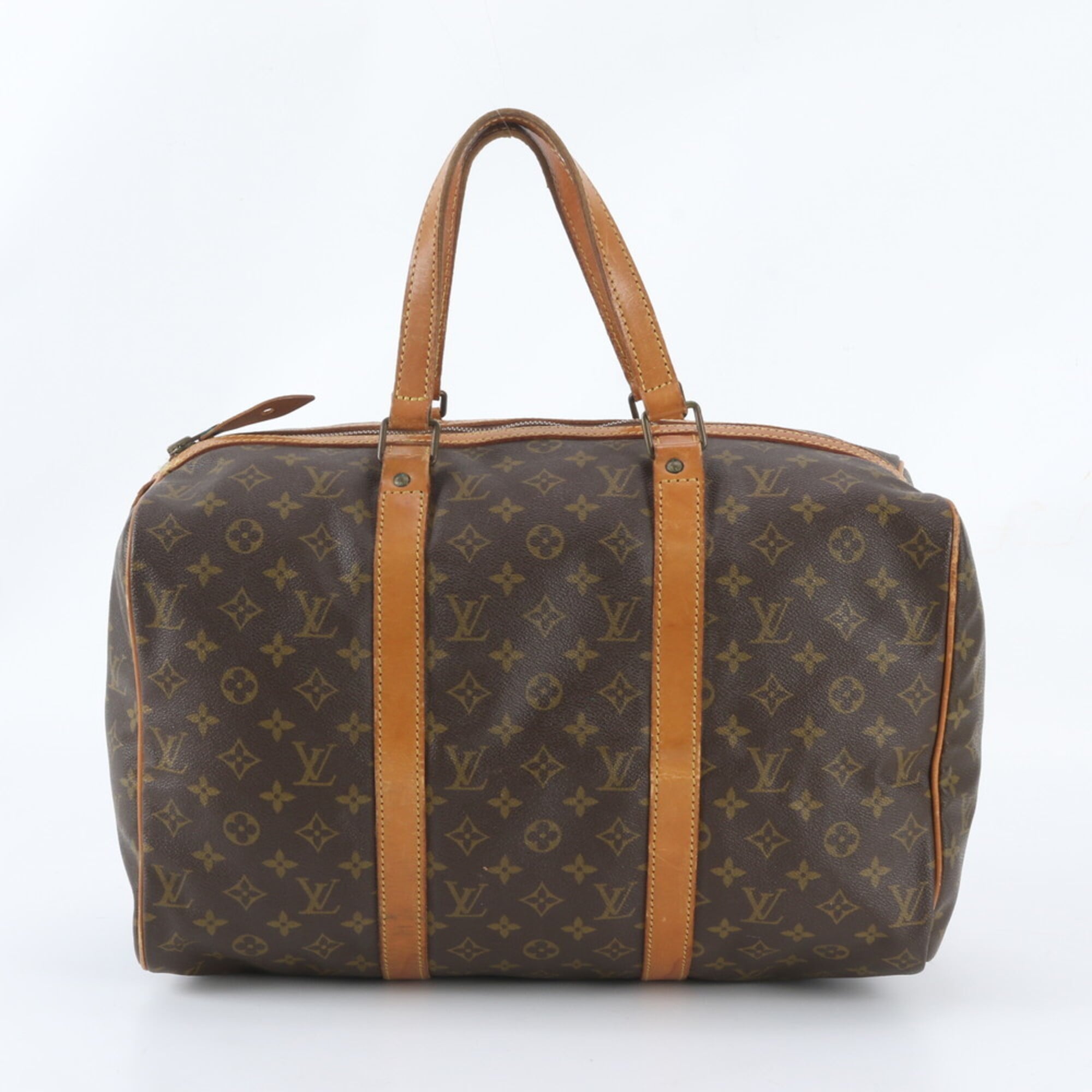 Louis Vuitton Brown Monogram Leather Coated Canvas Handbag Tote Bag (Pre-Owned)