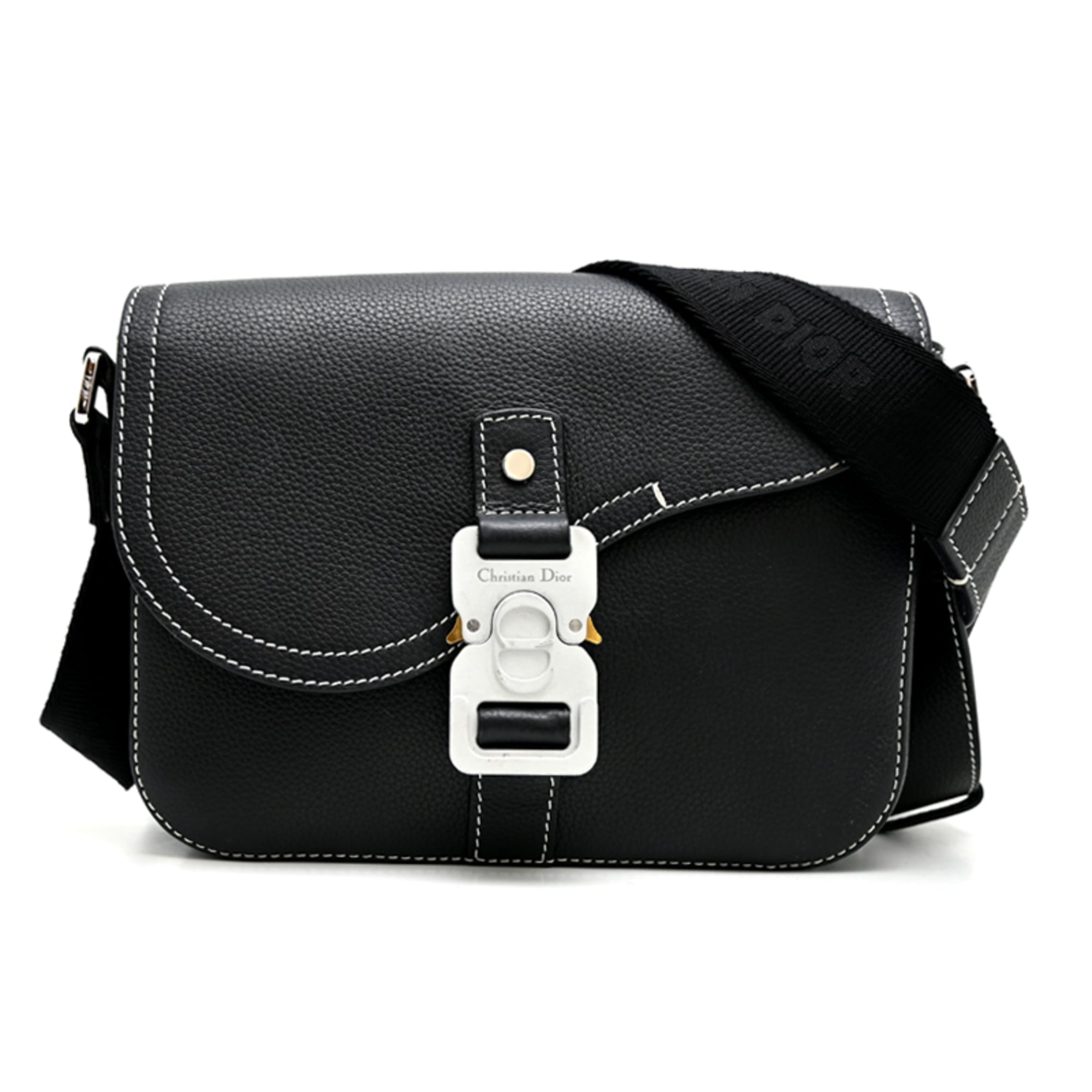 Christian Dior Black Leather Shoulder Bag (Pre-Owned)