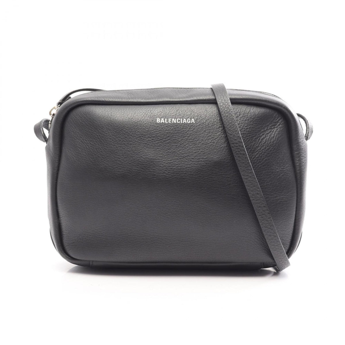 Balenciaga Black Leather Handbag Shoulder Bag (Pre-Owned)