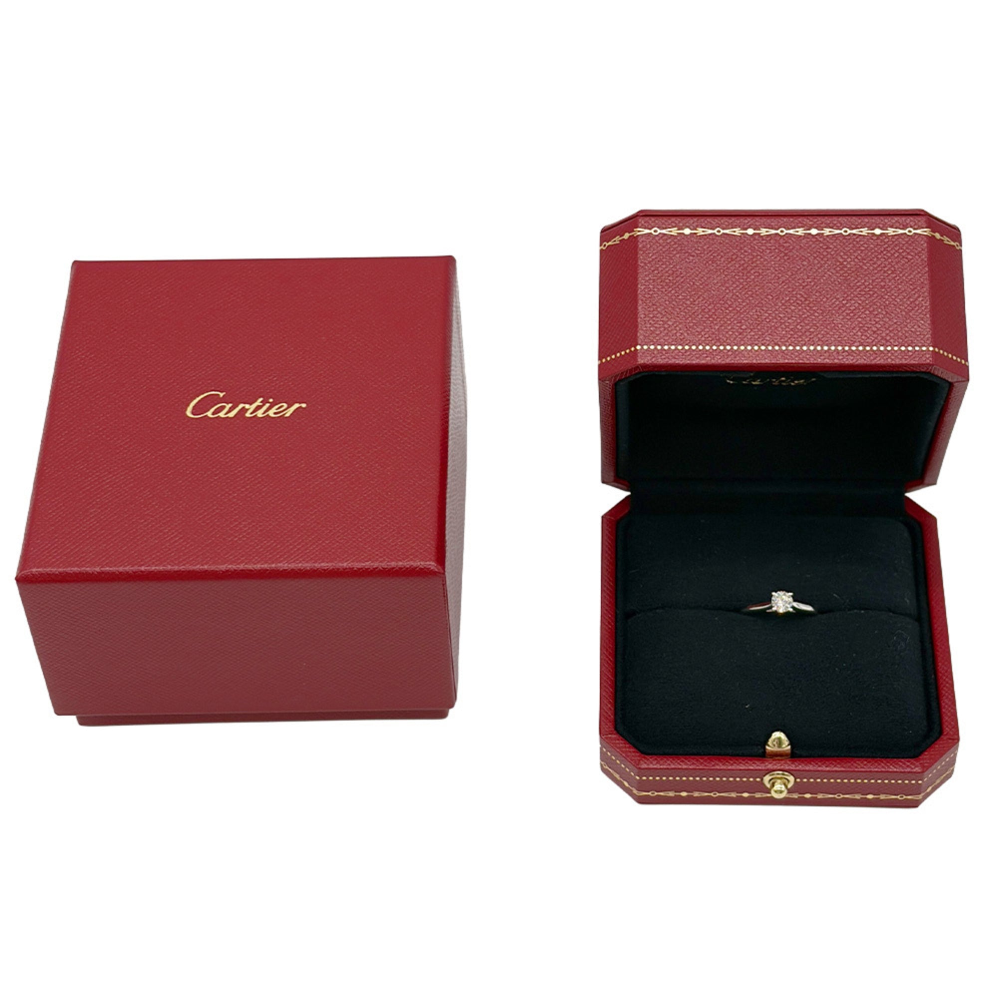 Cartier Silver Platinum 950 Anniversary Ring (Pre-Owned)