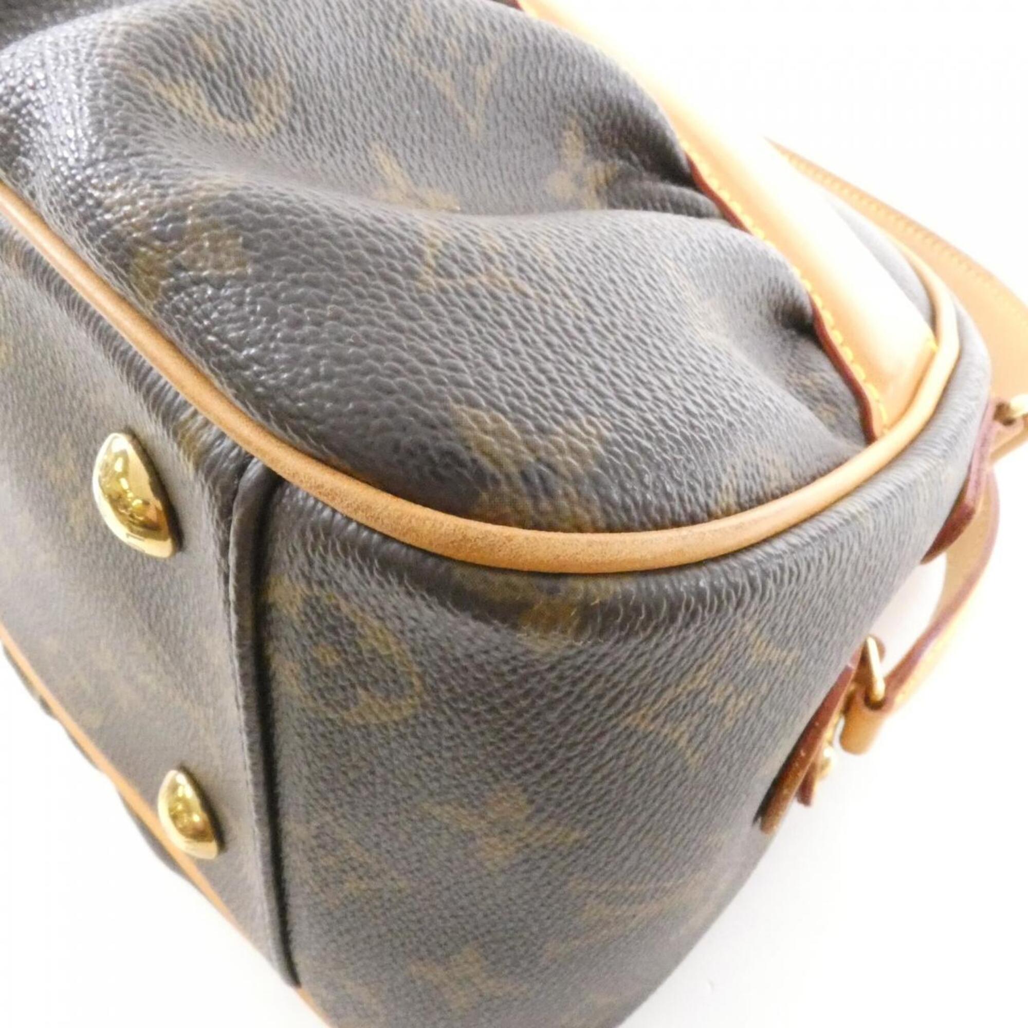 Louis Vuitton Marron Coated Canvas Shoulder Bag (Pre-Owned)