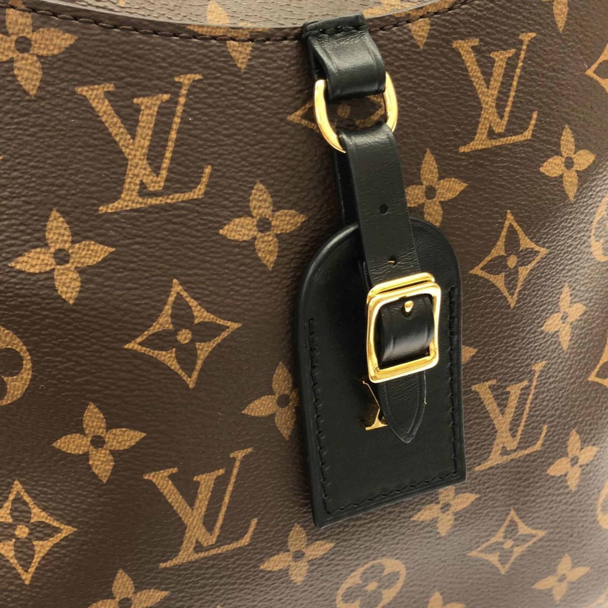 Louis Vuitton Black Marron Coated Canvas Shoulder Bag (Pre-Owned)