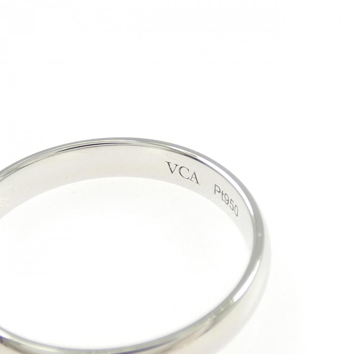 Van Cleef & Arpels Platinum 950 Band Ring (Pre-Owned)