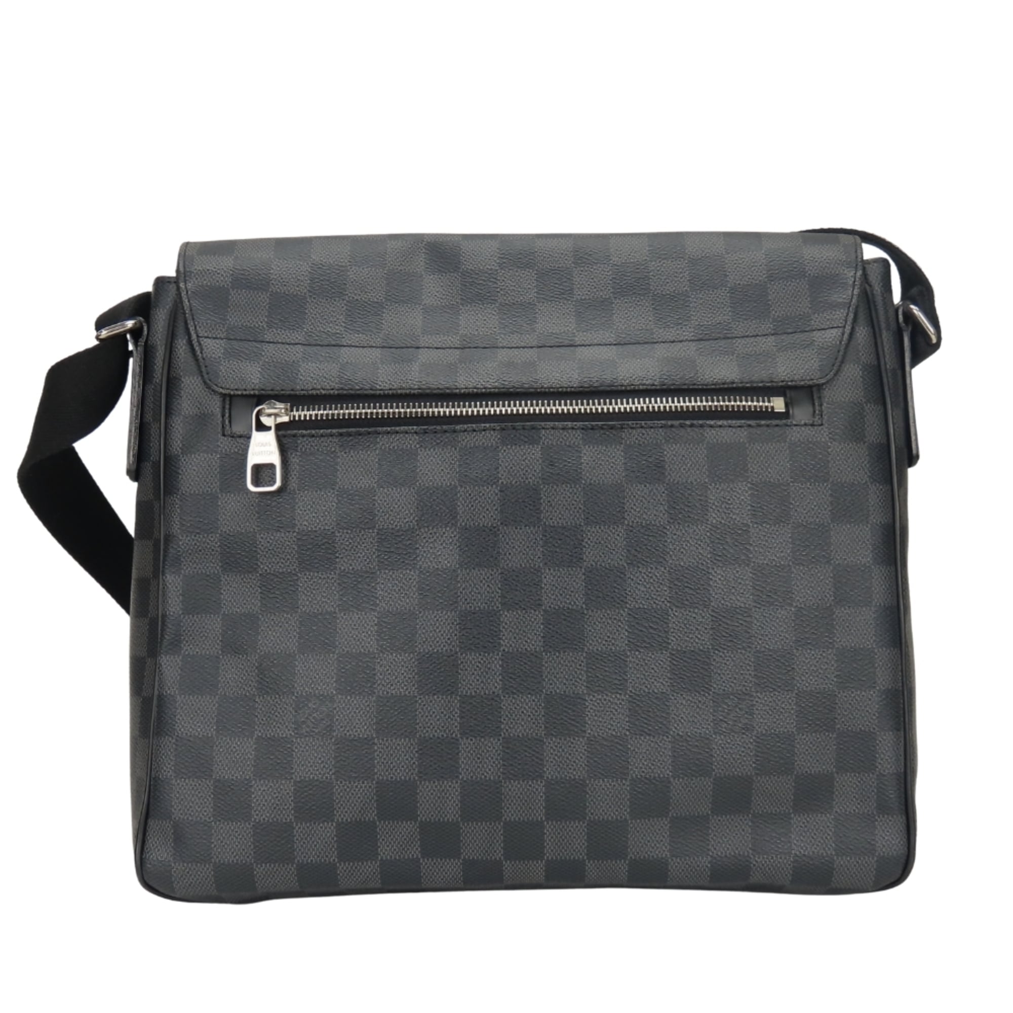 Louis Vuitton Black Gray Damier Graphite Shoulder Bag (Pre-Owned)