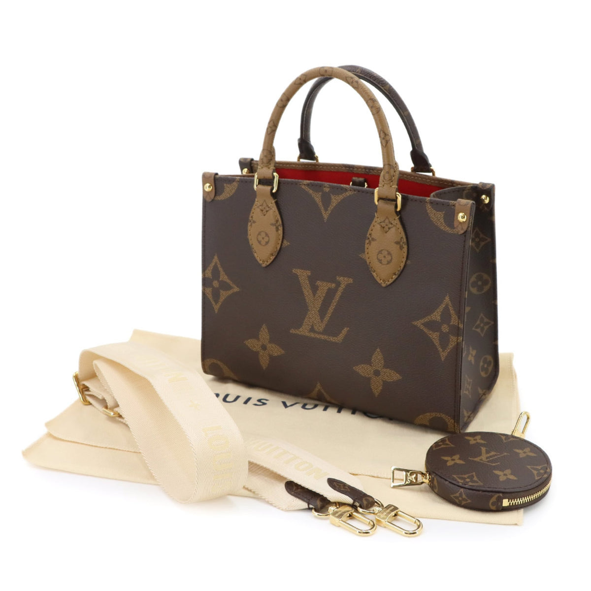 Louis Vuitton Monogram Monogram Reverse Monogram Canvas Monogram Reverse Handbag (Pre-Owned)