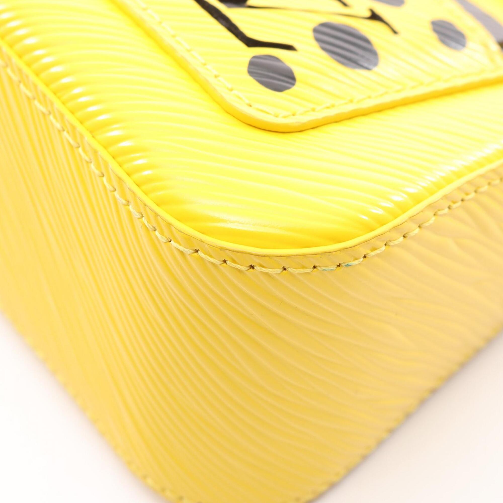 Louis Vuitton Black Yellow Leather Handbag (Pre-Owned)