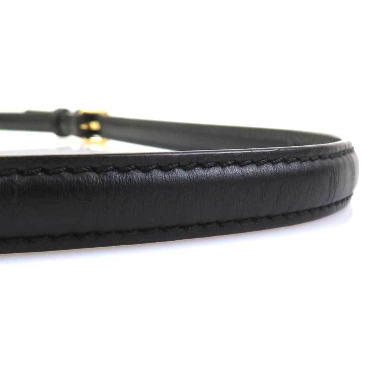 Fendi Black Brown Leather Shoulder Bag (Pre-Owned)