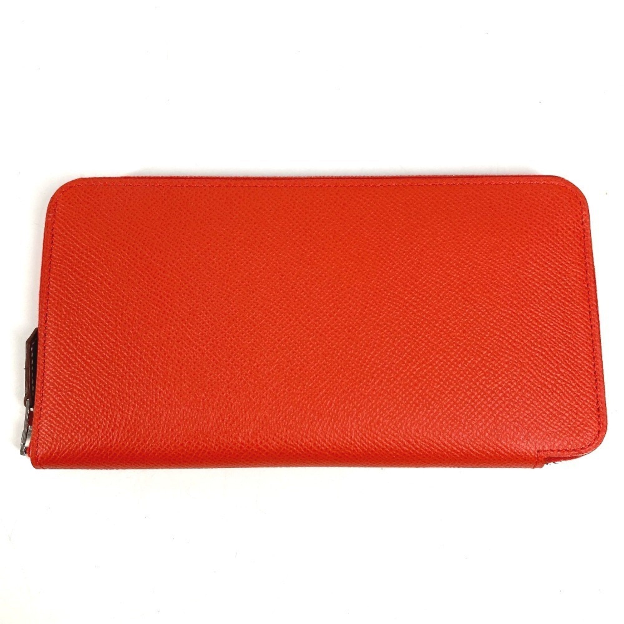 Hermes Capucine Orange Epsom Leather Long Wallet (Bi-Fold) (Pre-Owned)