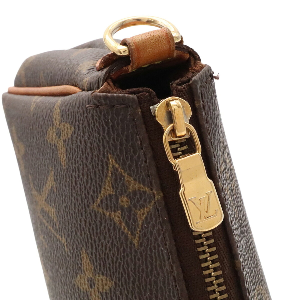 Louis Vuitton Brown Monogram Canvas Pvc Coated Canvas Handbag Pouch Shoulder Bag (Pre-Owned)