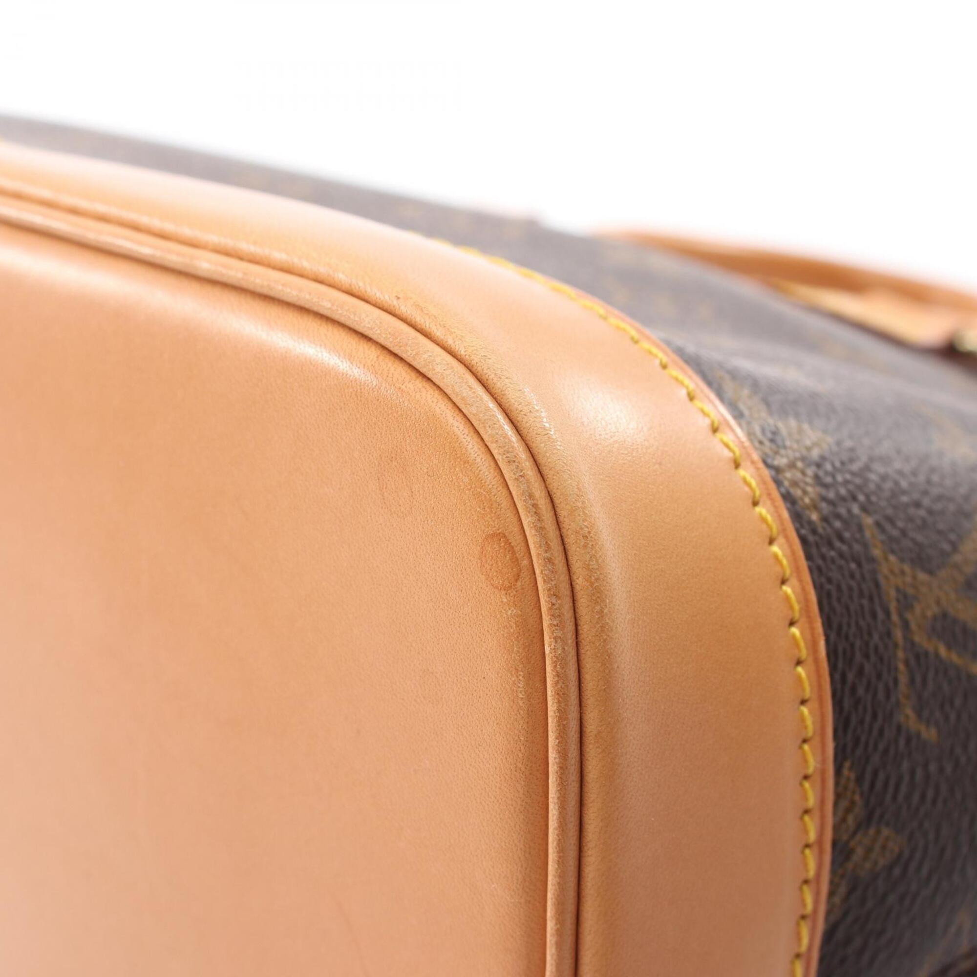 Louis Vuitton Brown Pvc Coated Canvas Leather Handbag (Pre-Owned)