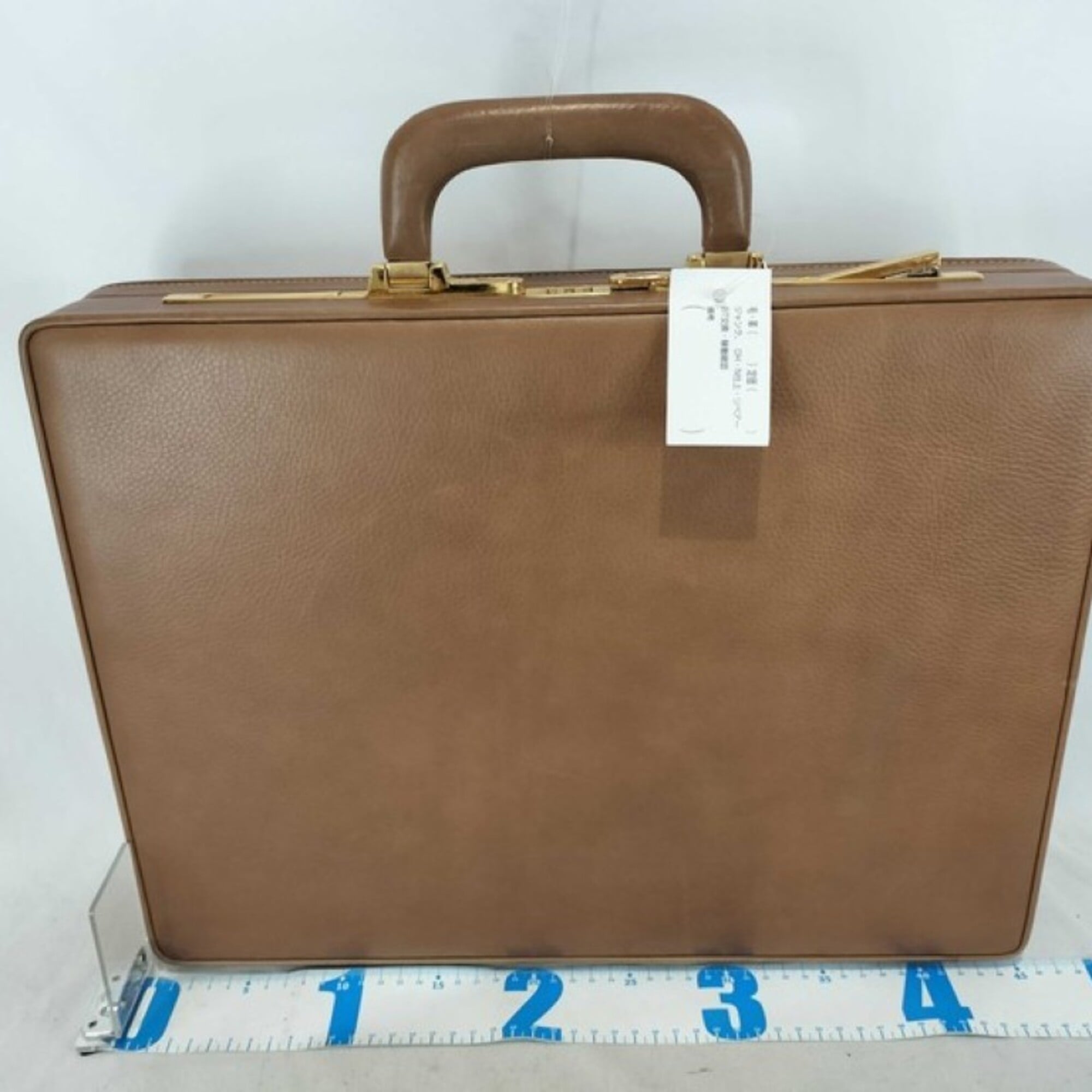 Loewe Brown Leather Attaché Case Briefcase (Pre-Owned)