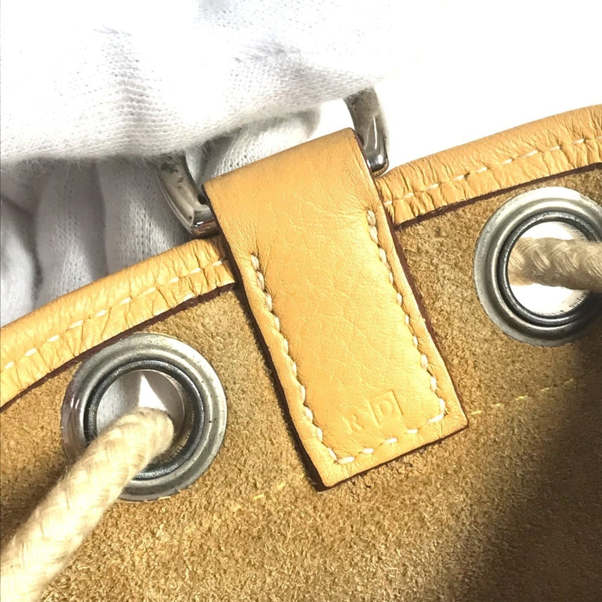 Hermes Beige Yellow Taurillon Clemence Leather Shoulder Bag (Pre-Owned)