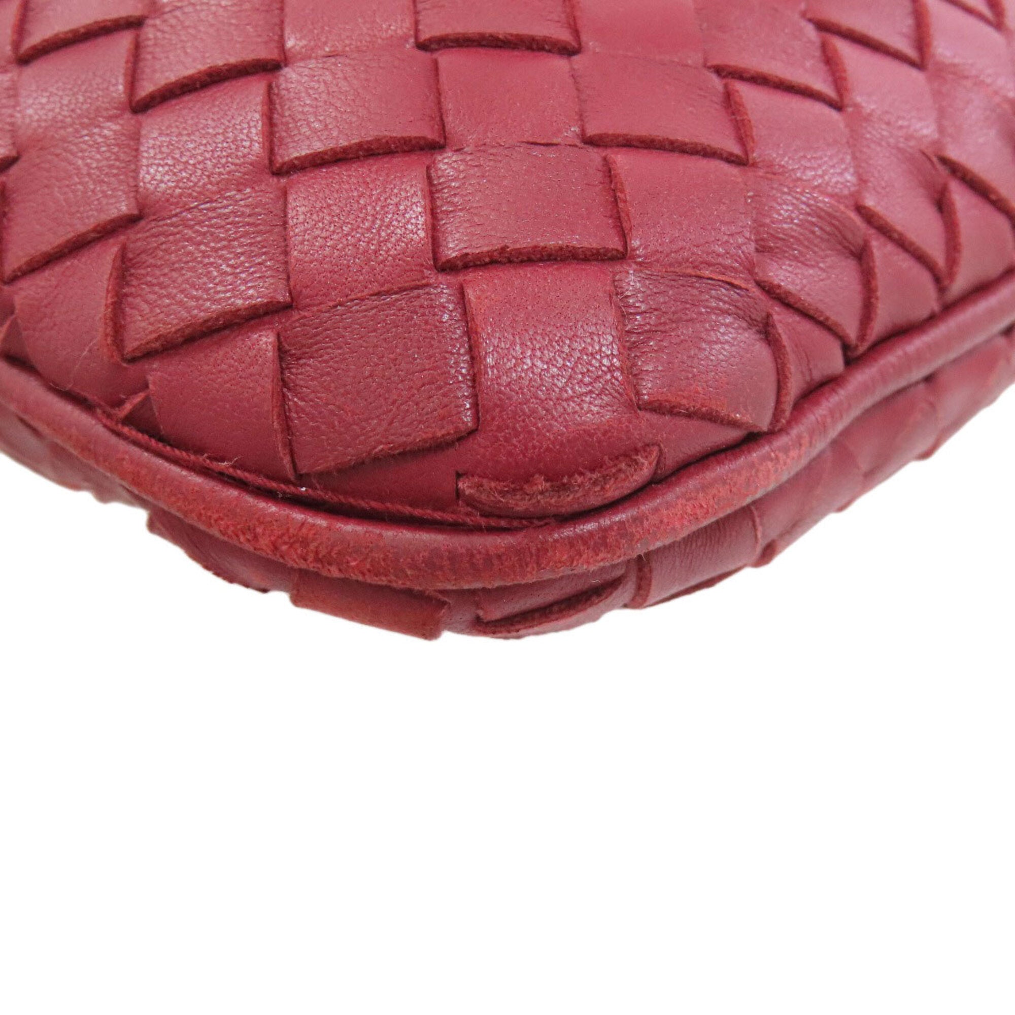 Bottega Veneta Red Color Leather Tote Bag (Pre-Owned)