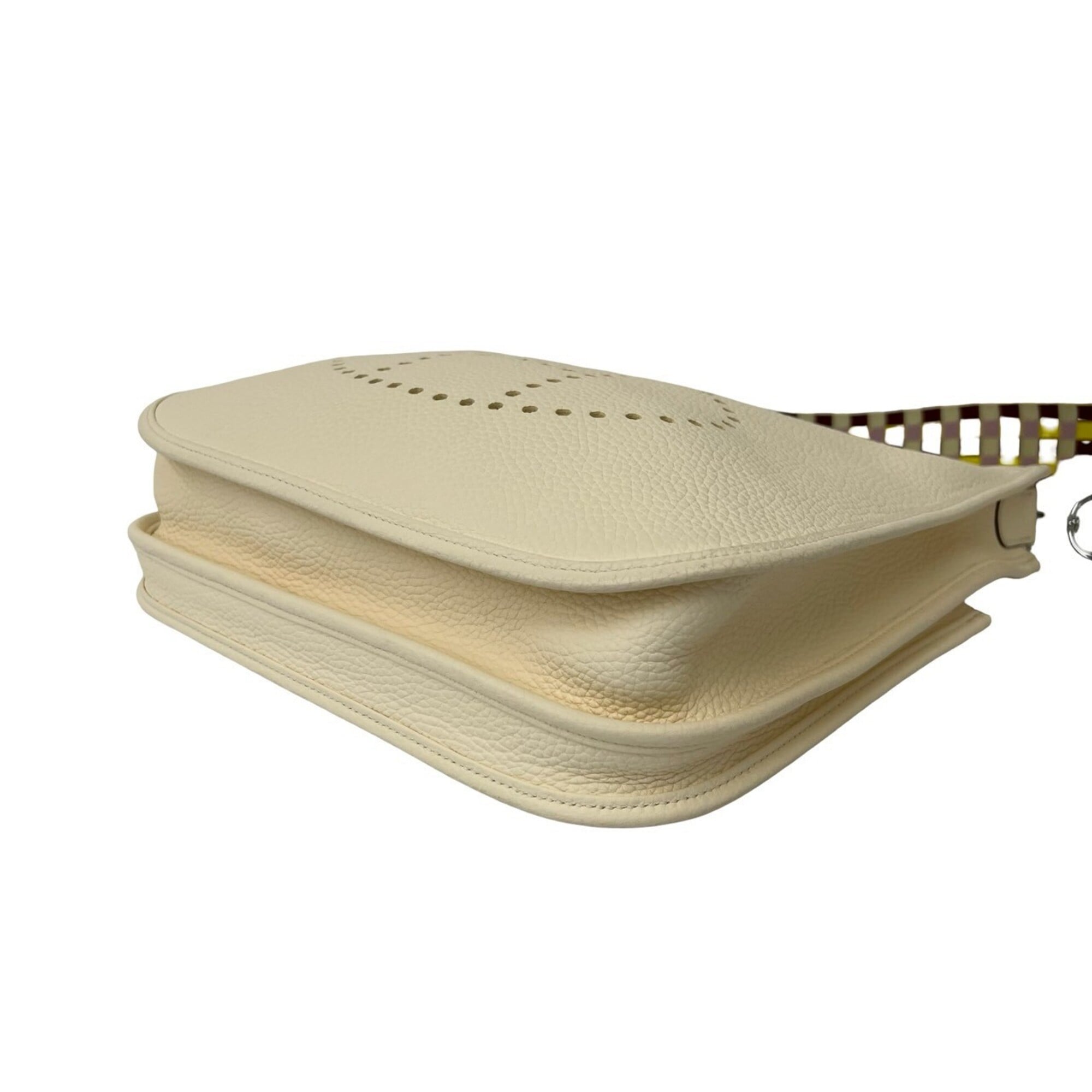 Hermes Beige Taurillon Clemence Leather Shoulder Bag (Pre-Owned)
