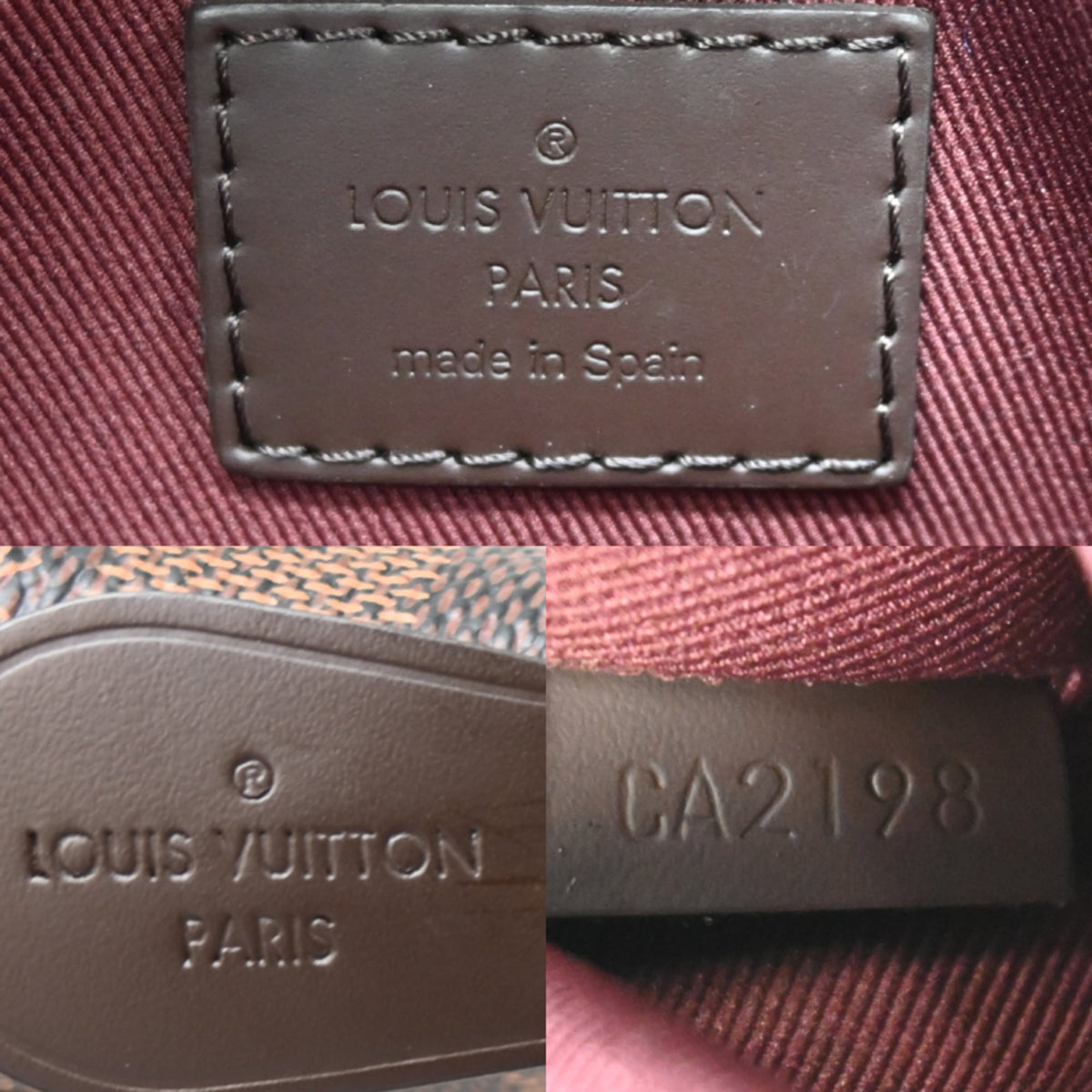 Louis Vuitton Brown Damier Canvas Handbag (Pre-Owned)