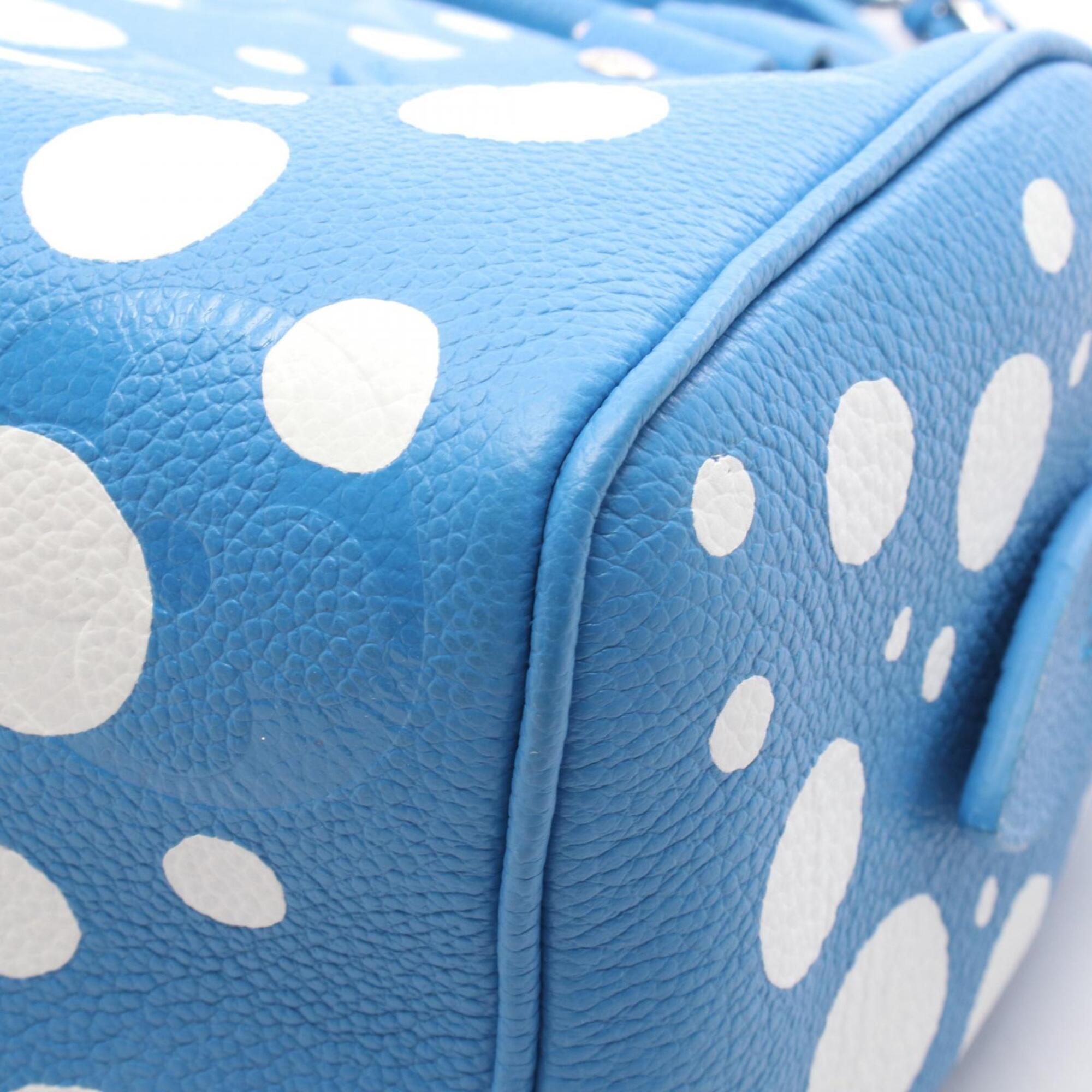 Louis Vuitton Blue White Leather Handbag (Pre-Owned)