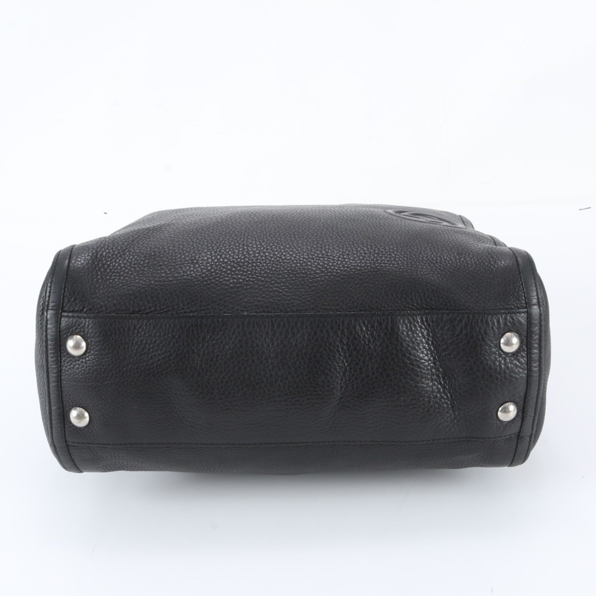 Gucci Black Leather Tote Bag (Pre-Owned)