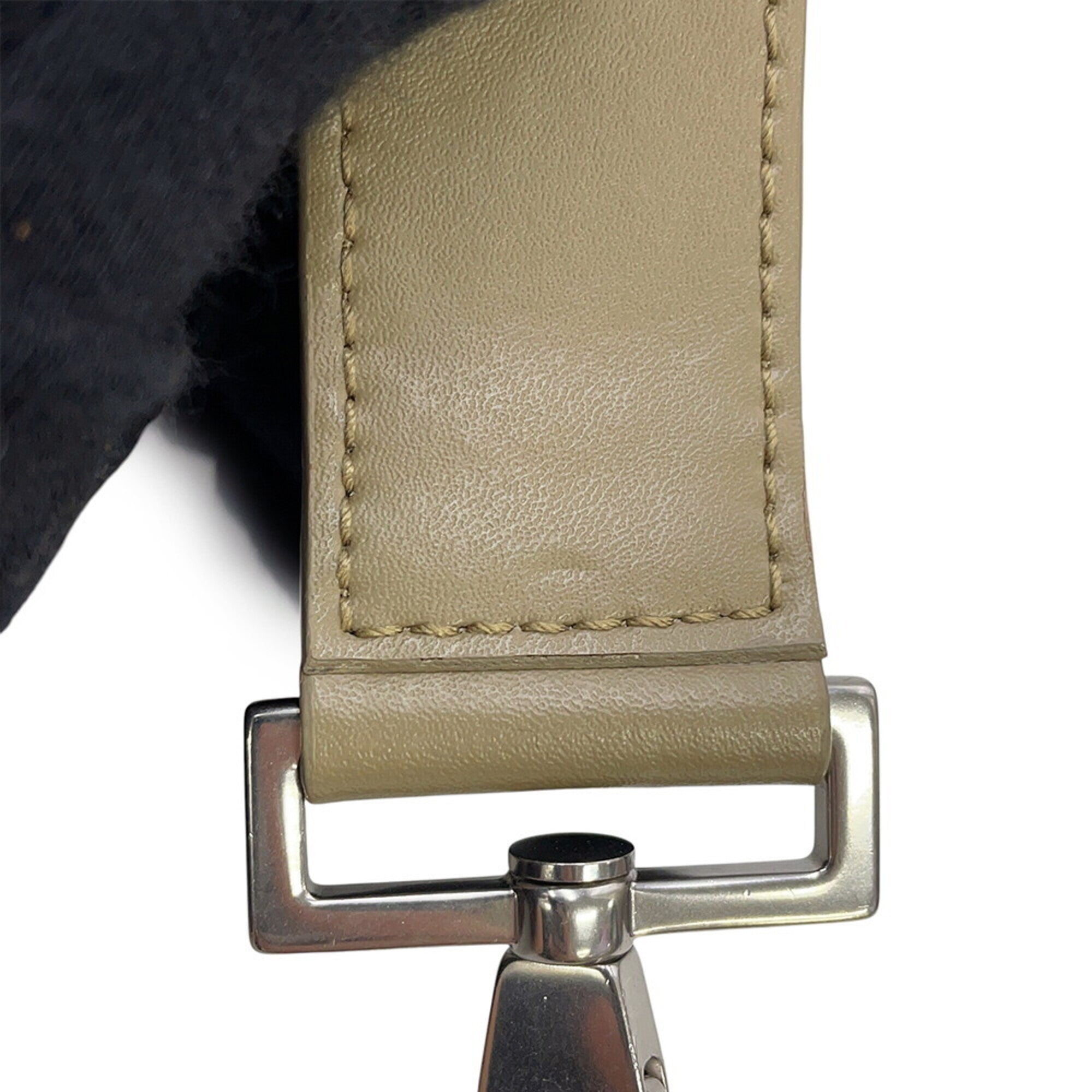 Bottega Veneta Grayish Leather Handbag Shoulder Bag (Pre-Owned)