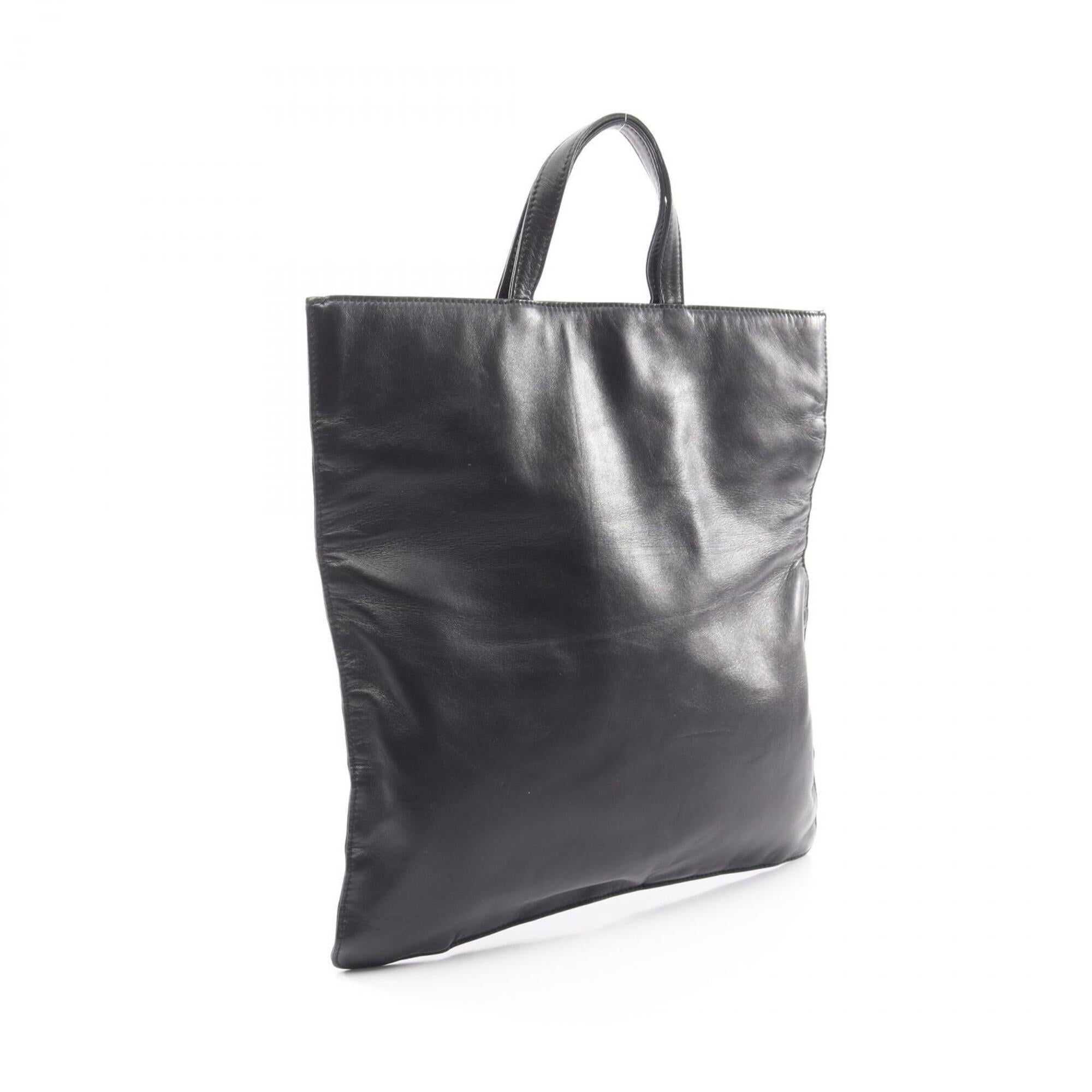 Loewe Black Leather Handbag Tote Bag (Pre-Owned)