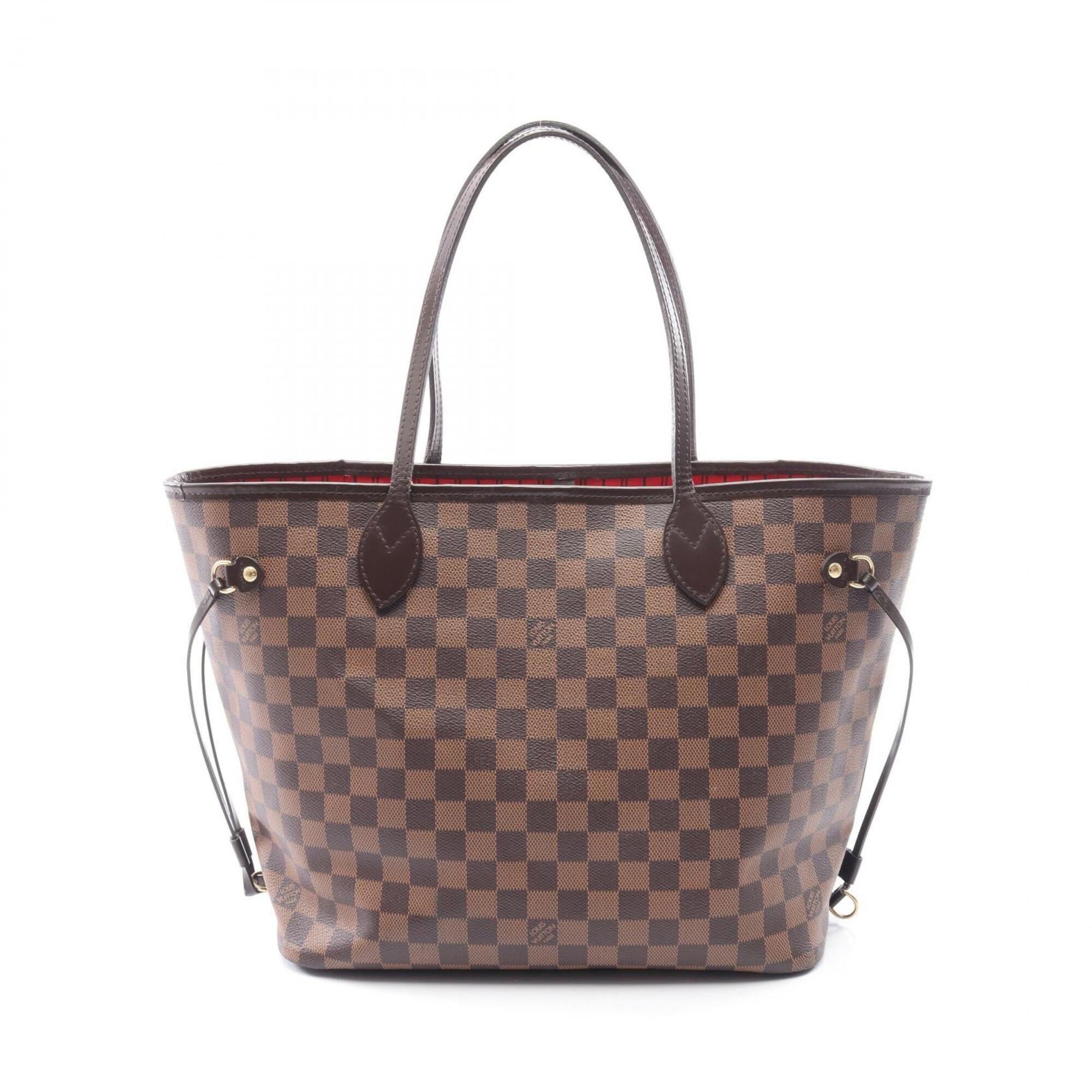 Louis Vuitton Brown Damier Canvas Coated Canvas Leather Handbag Tote Bag (Pre-Owned)