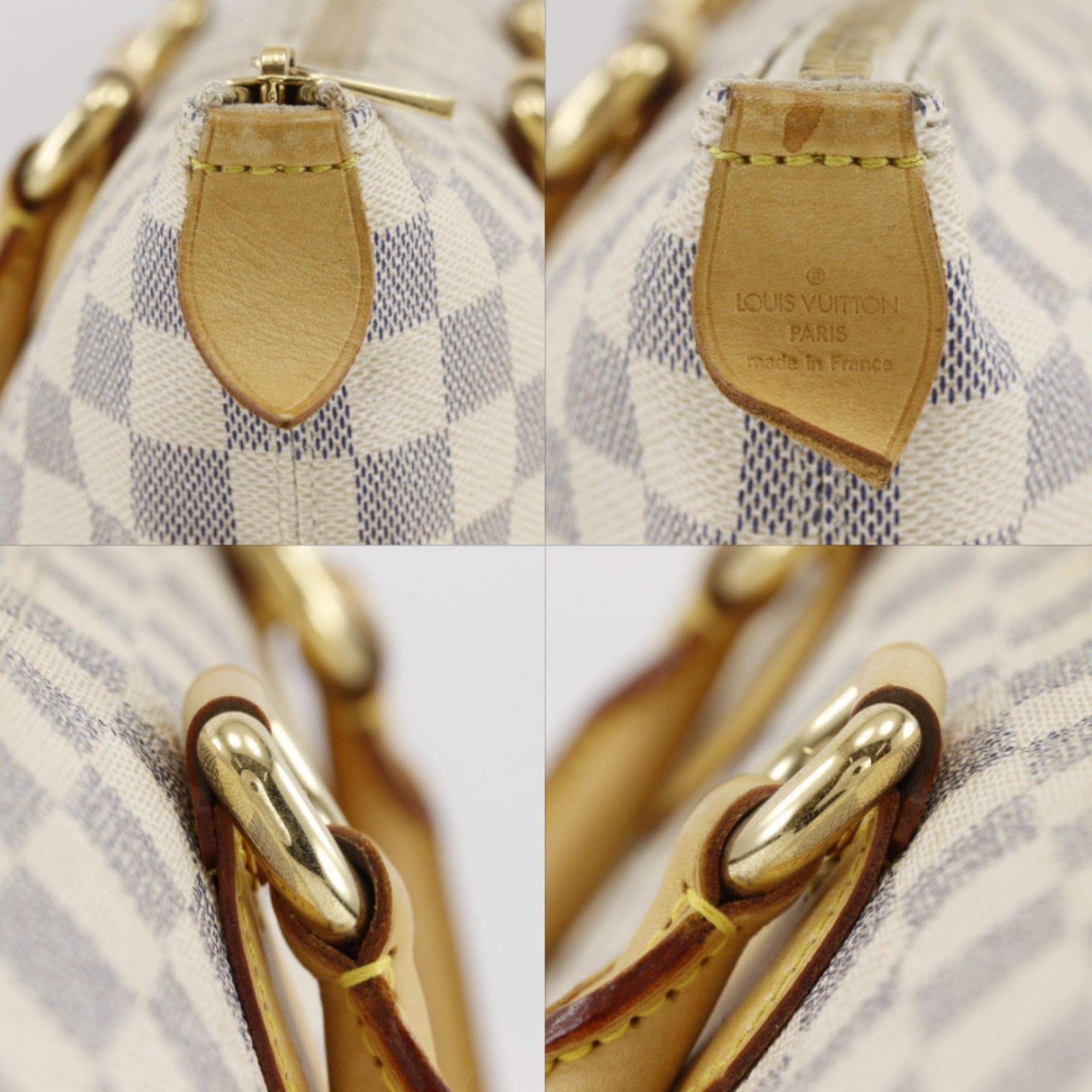 Louis Vuitton White Damier Azur Tote Bag (Pre-Owned)