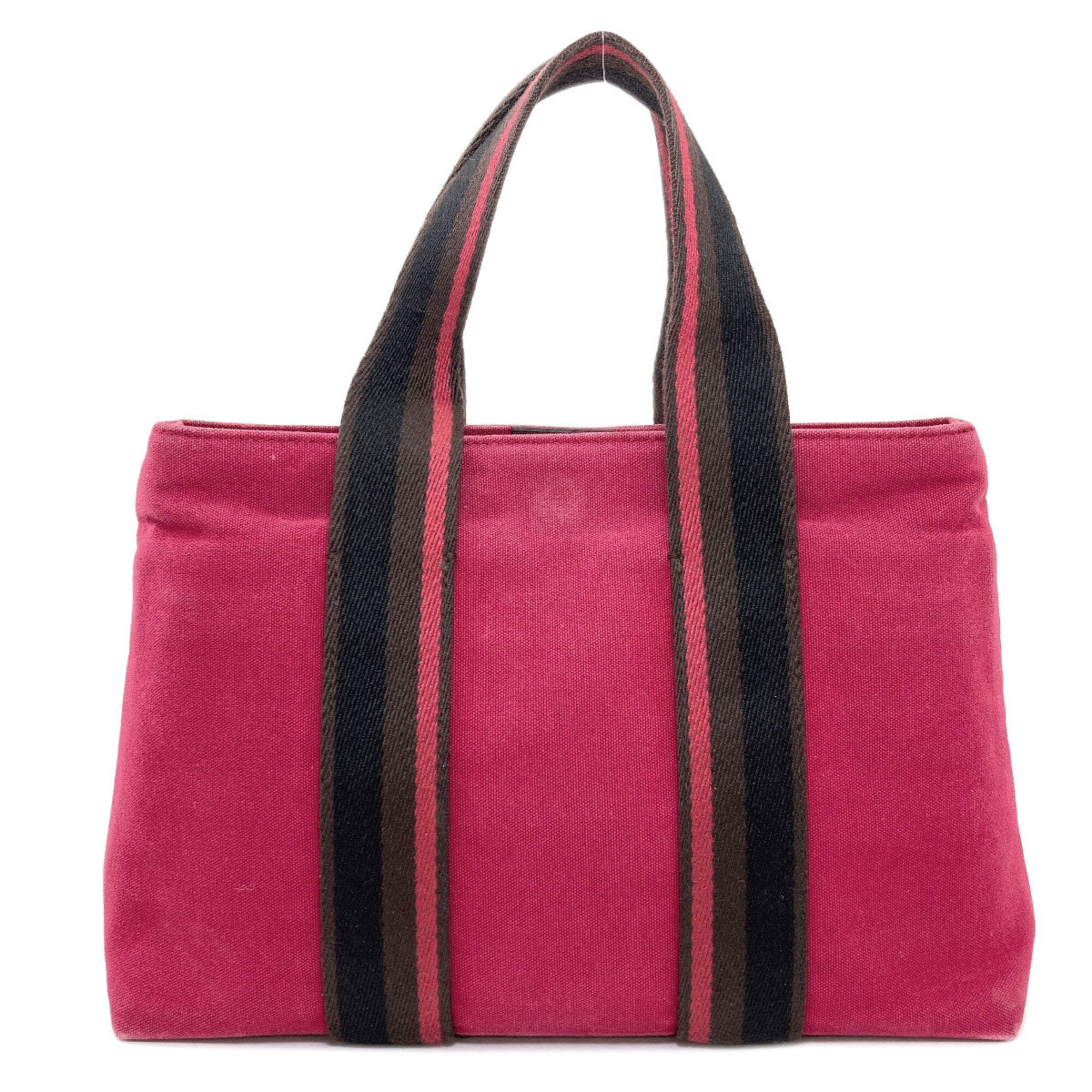 Hermes Pink Canvas Handbag (Pre-Owned)