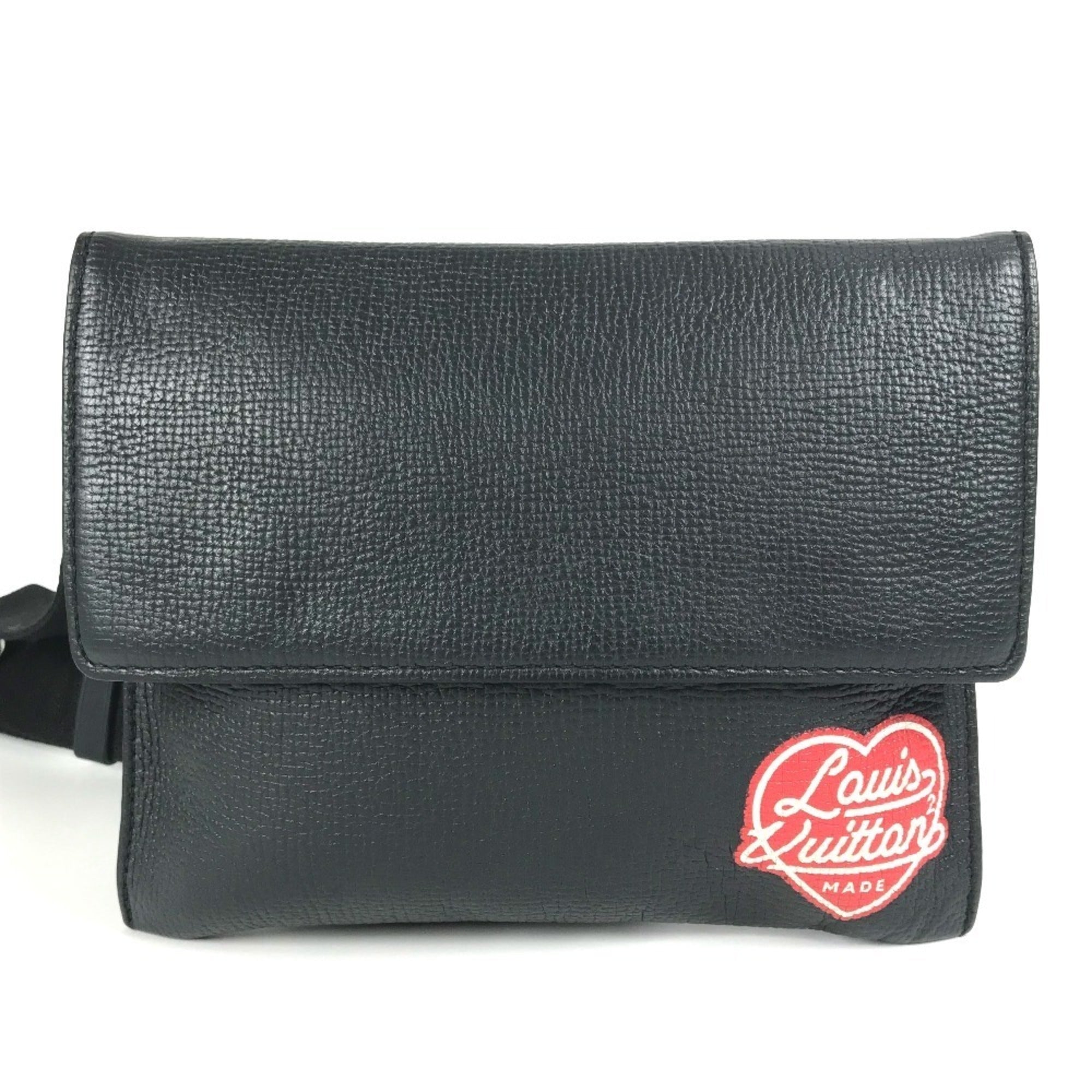 Louis Vuitton Black Monogram Monogram Denim Pouch Shoulder Bag (Pre-Owned)