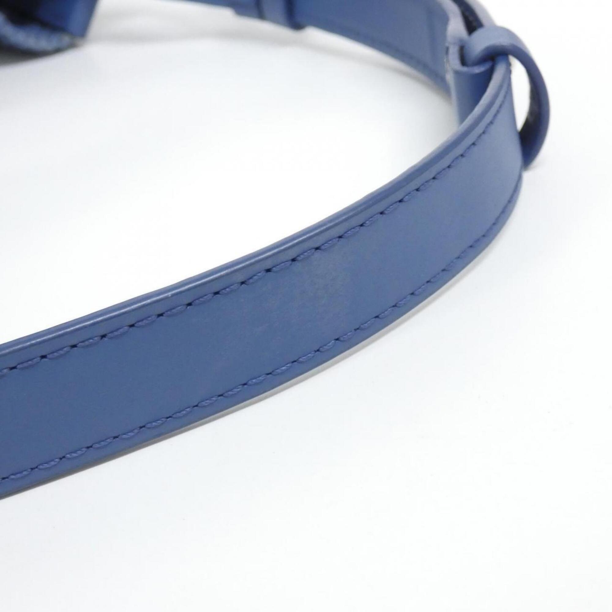 Loewe Blue Raffia Leather Handbag Shoulder Bag (Pre-Owned)